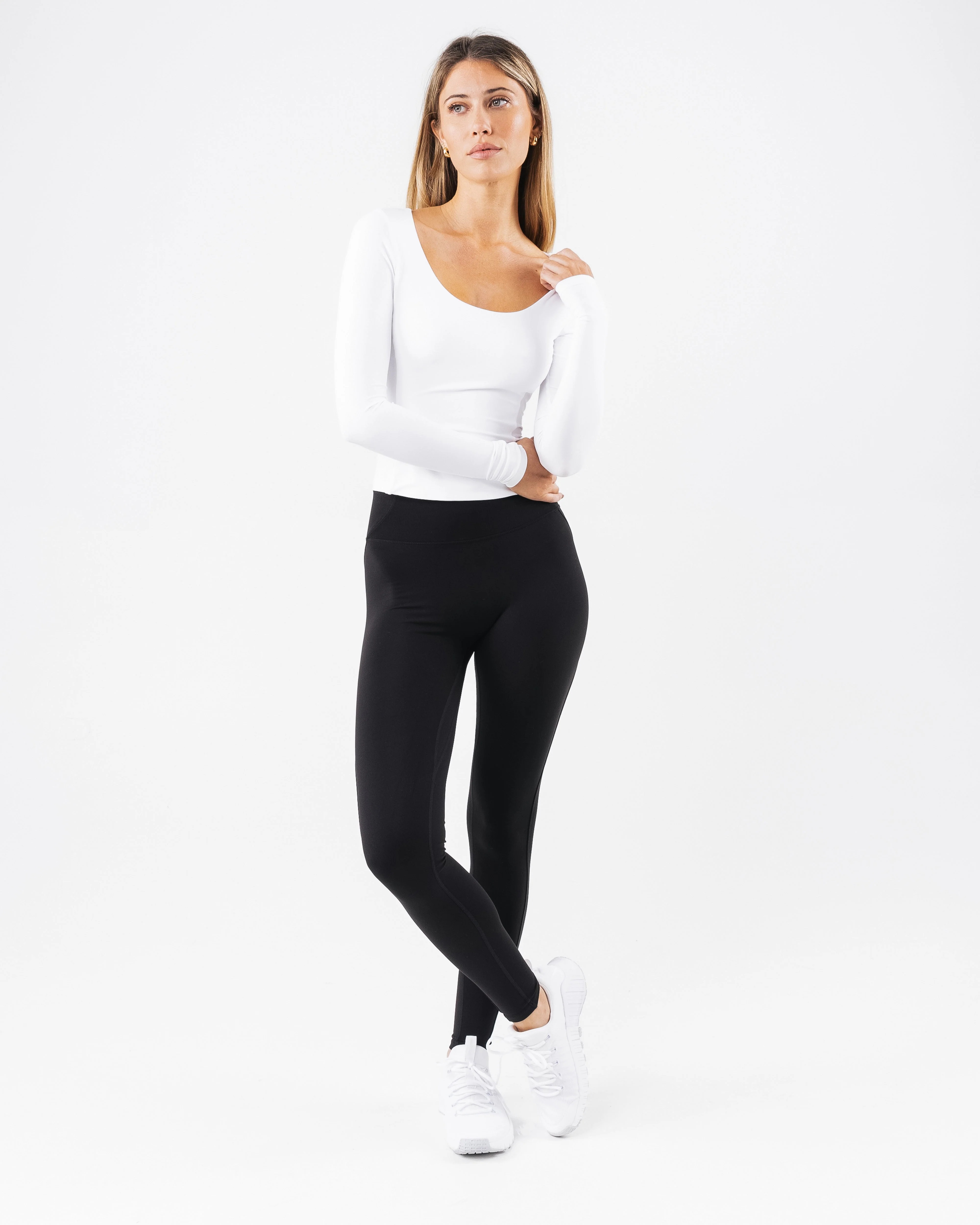 Basics Long Sleeve - White - Image 2
