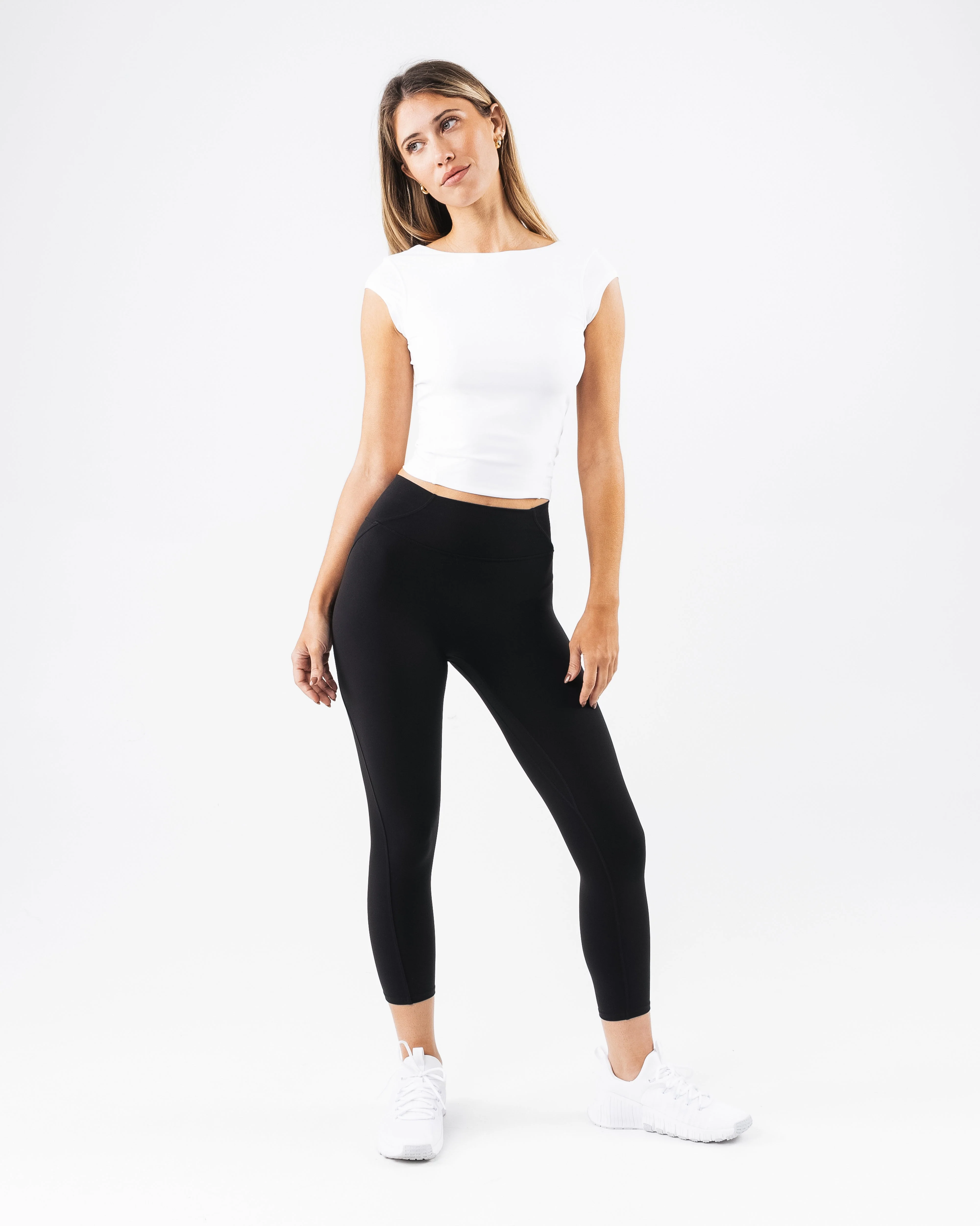 Basics Open Back Top - White - Image 2