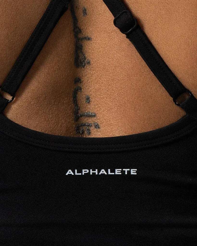 Crossed Push Tank - Black - Image 4