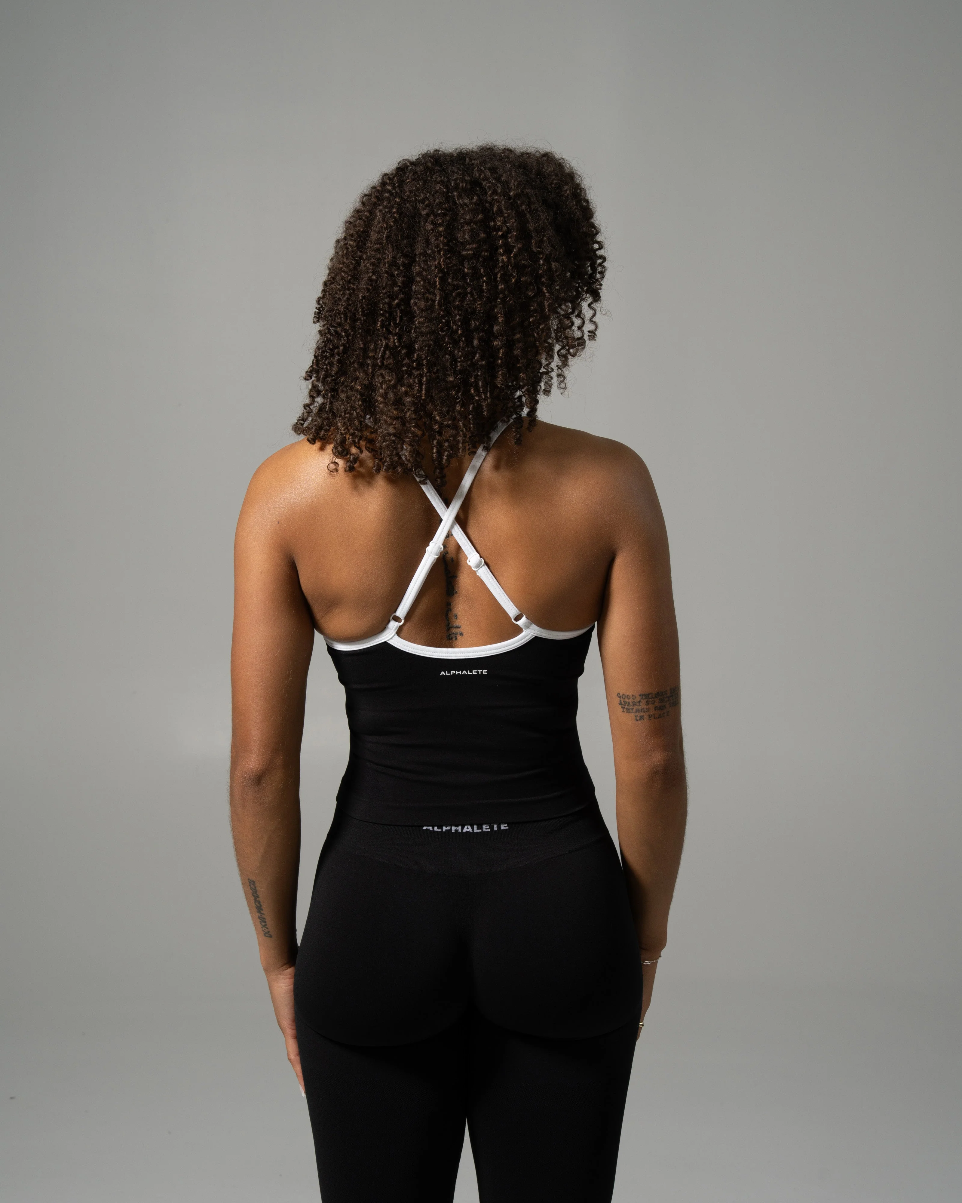 Crossed Push Tank - Black Contrast - Image 2