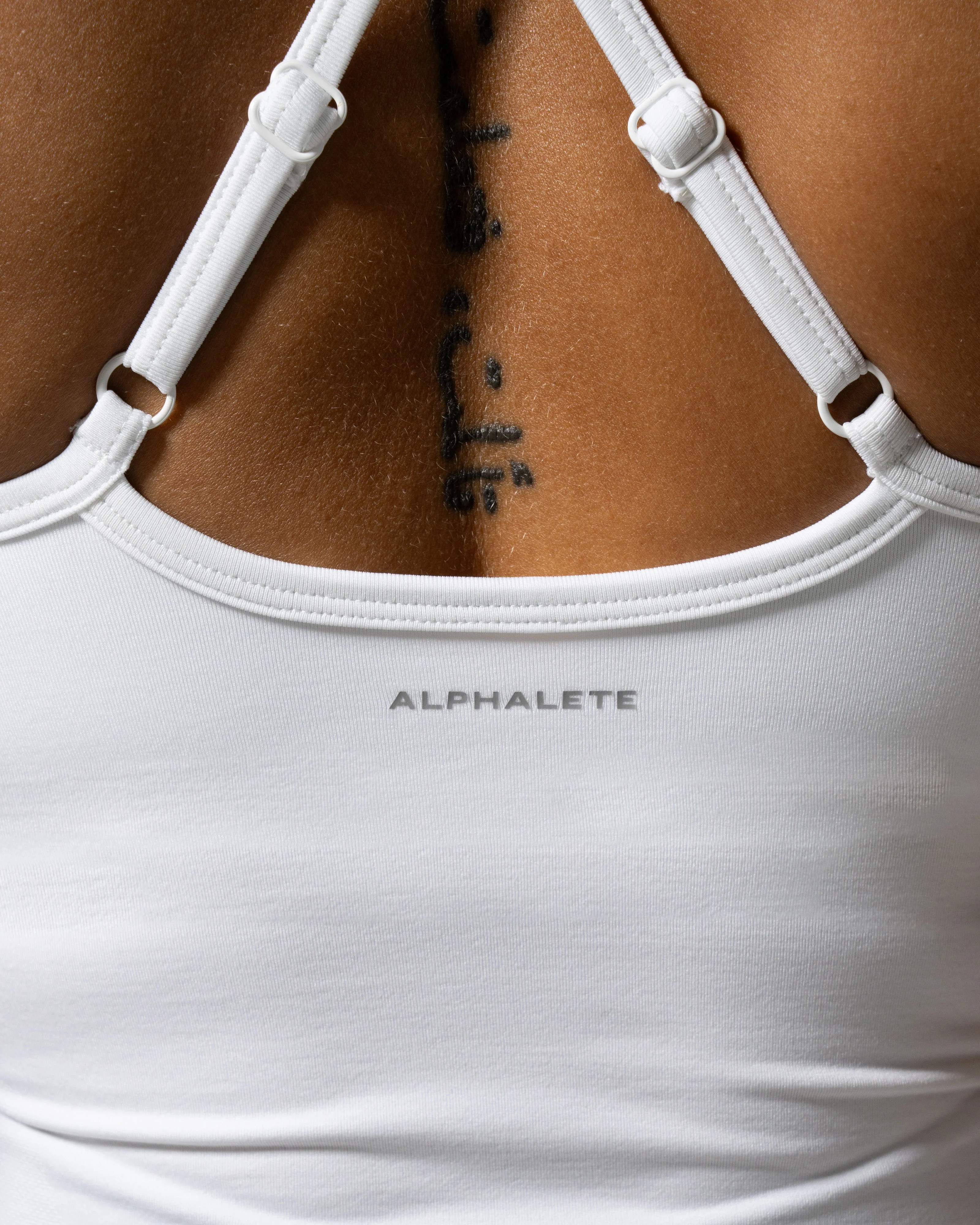 Crossed Push Tank - White - Image 4