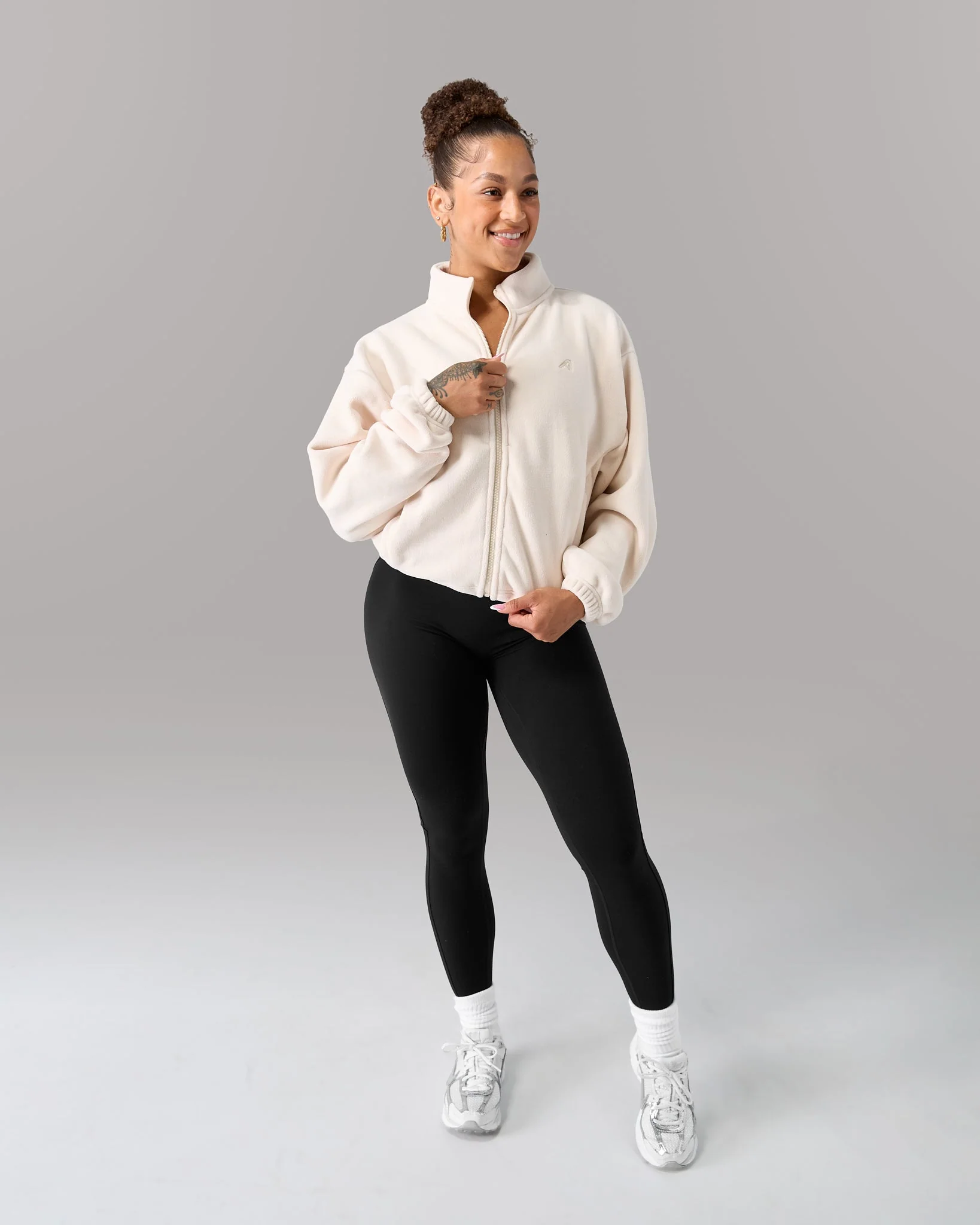 Fleece Jacket - Cream - Image 2