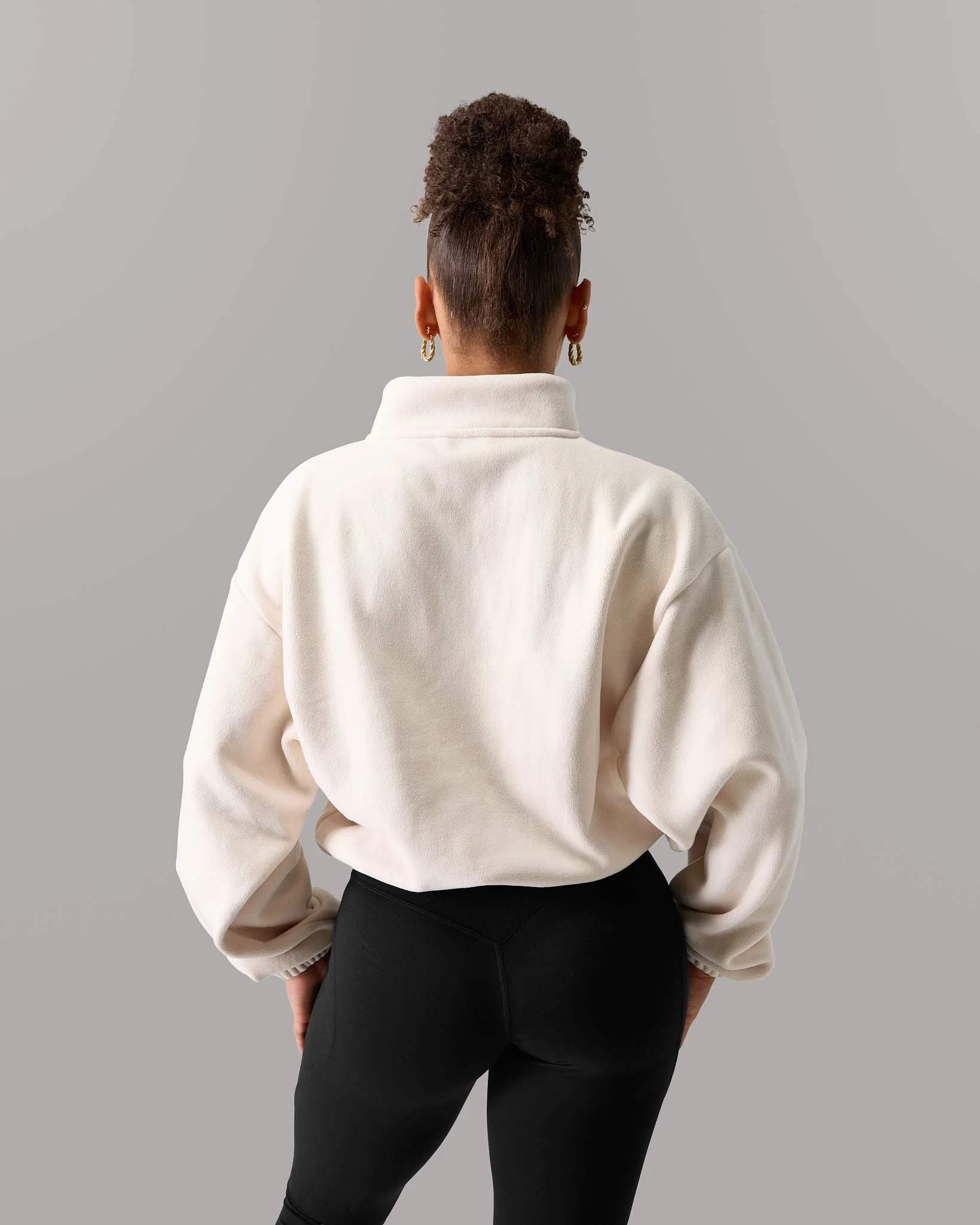 Fleece Jacket - Cream - Image 4
