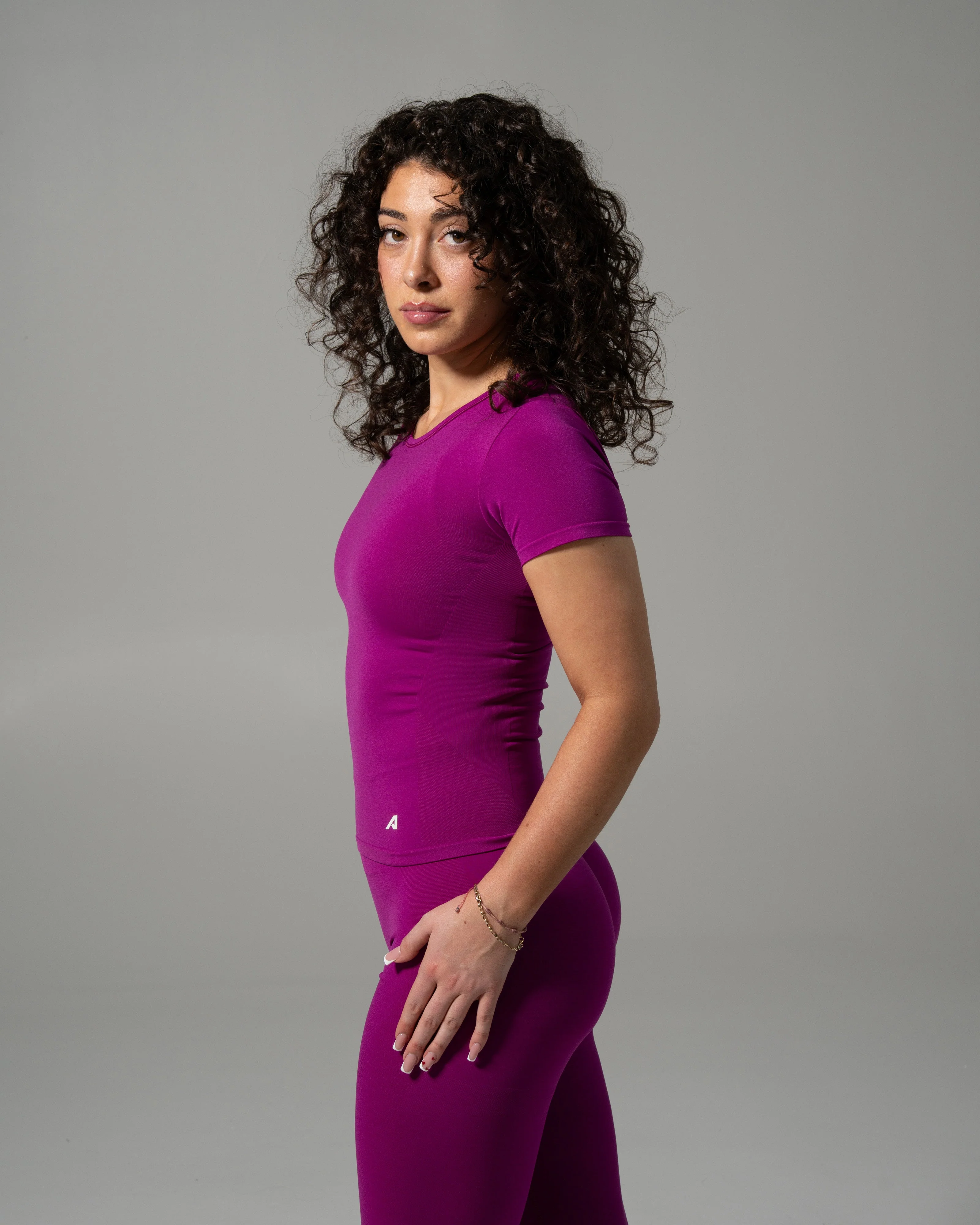 Glass Tee - Dark Fuchsia - Image 3