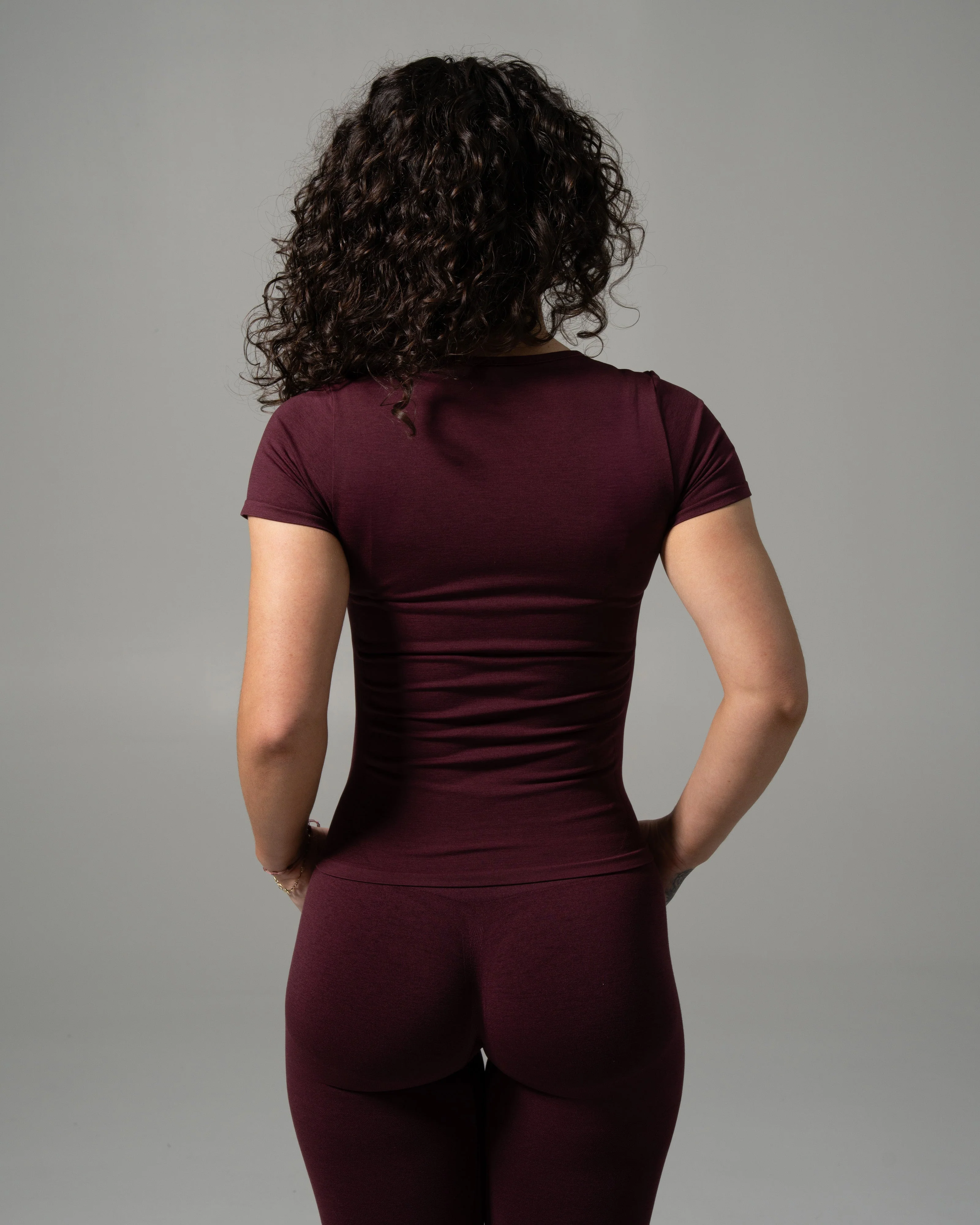 Glass Tee - Merlot - Image 2