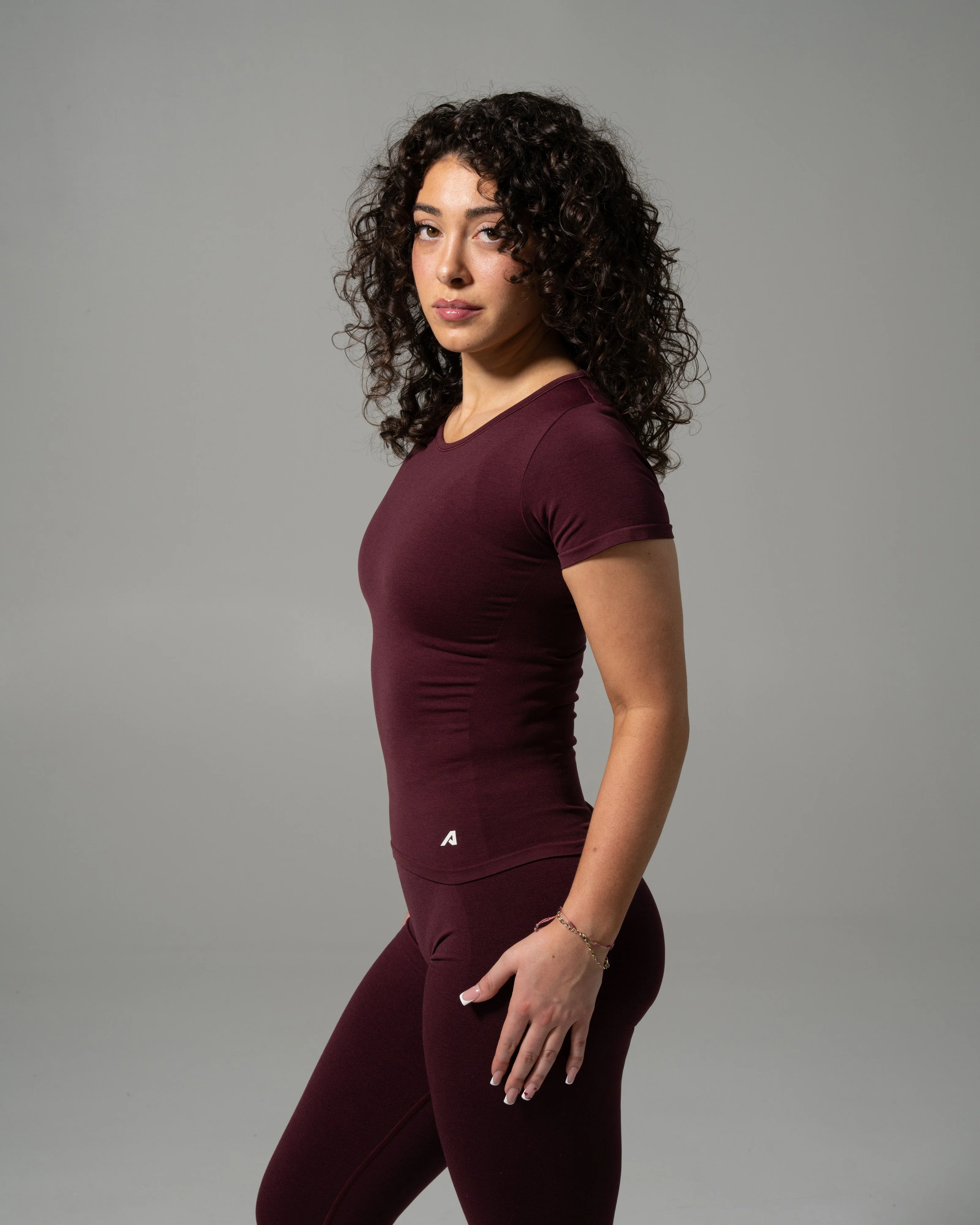 Glass Tee - Merlot - Image 3
