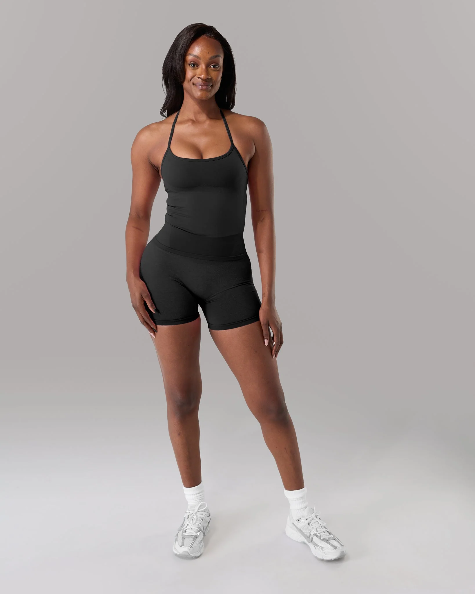 Halter Push Tank - Black - Image 2
