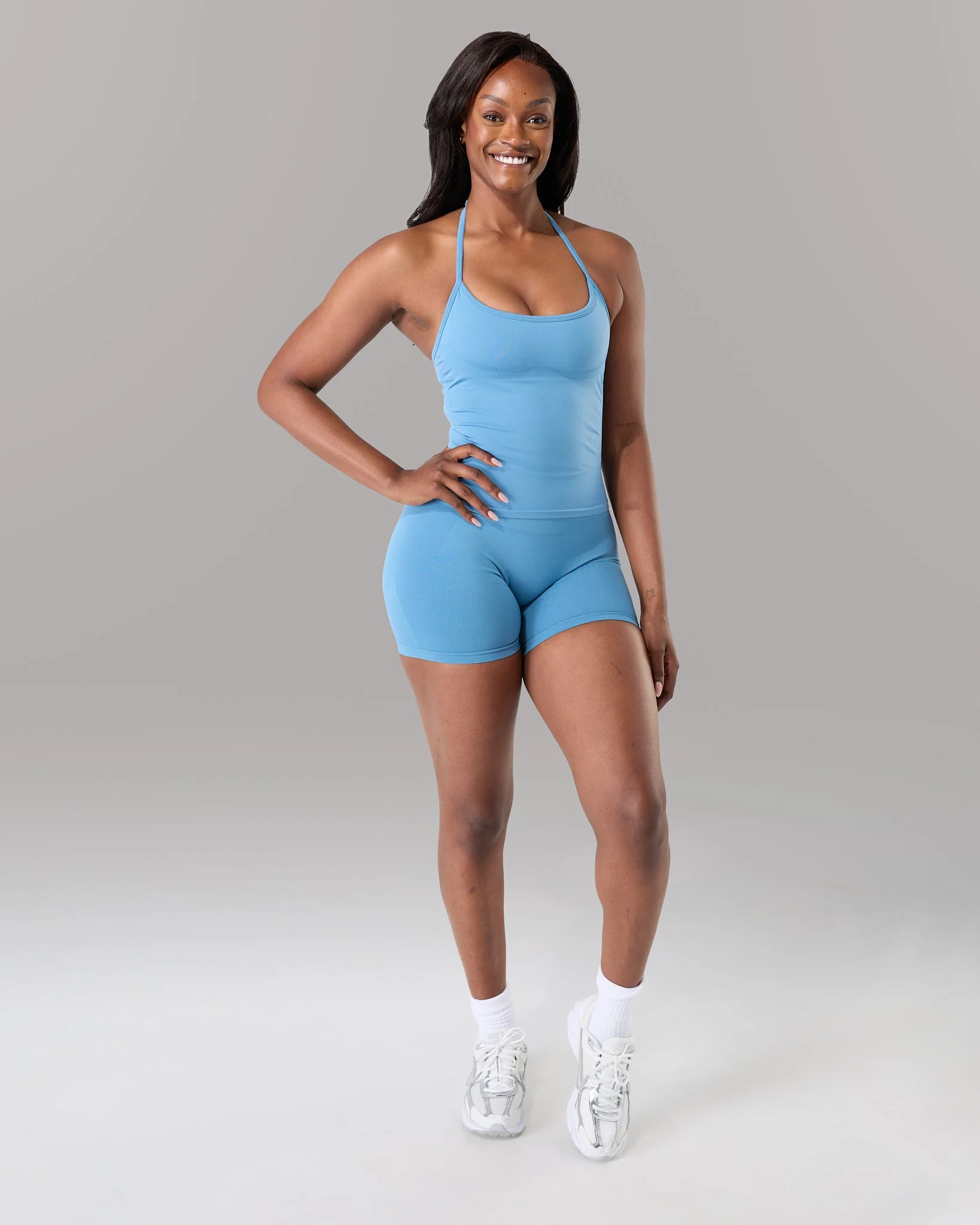 Halter Push Tank - Coastal Blue - Image 2