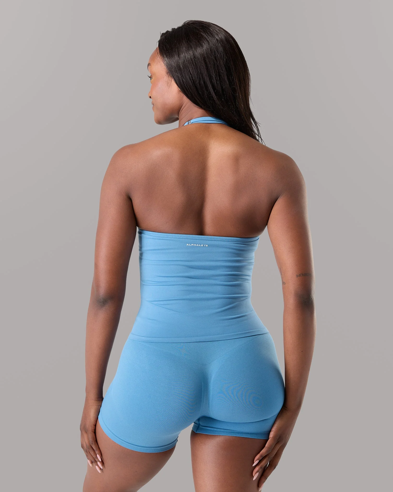Halter Push Tank - Coastal Blue - Image 3