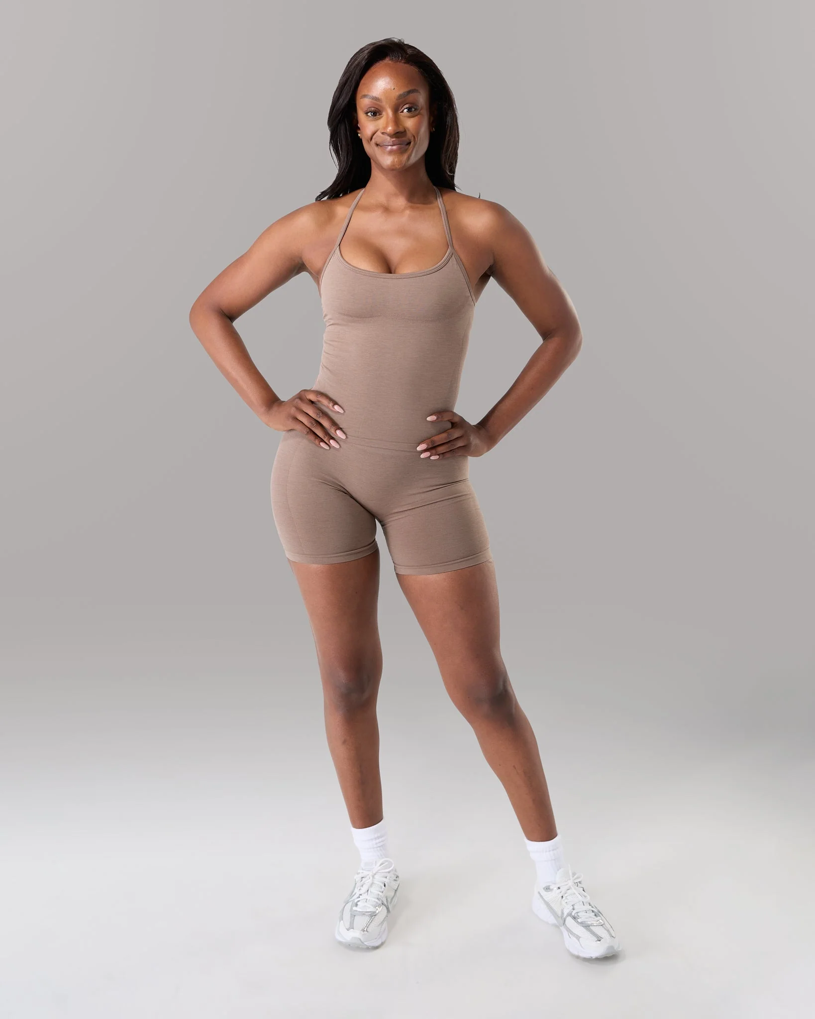 Halter Push Tank - Mocha - Image 2