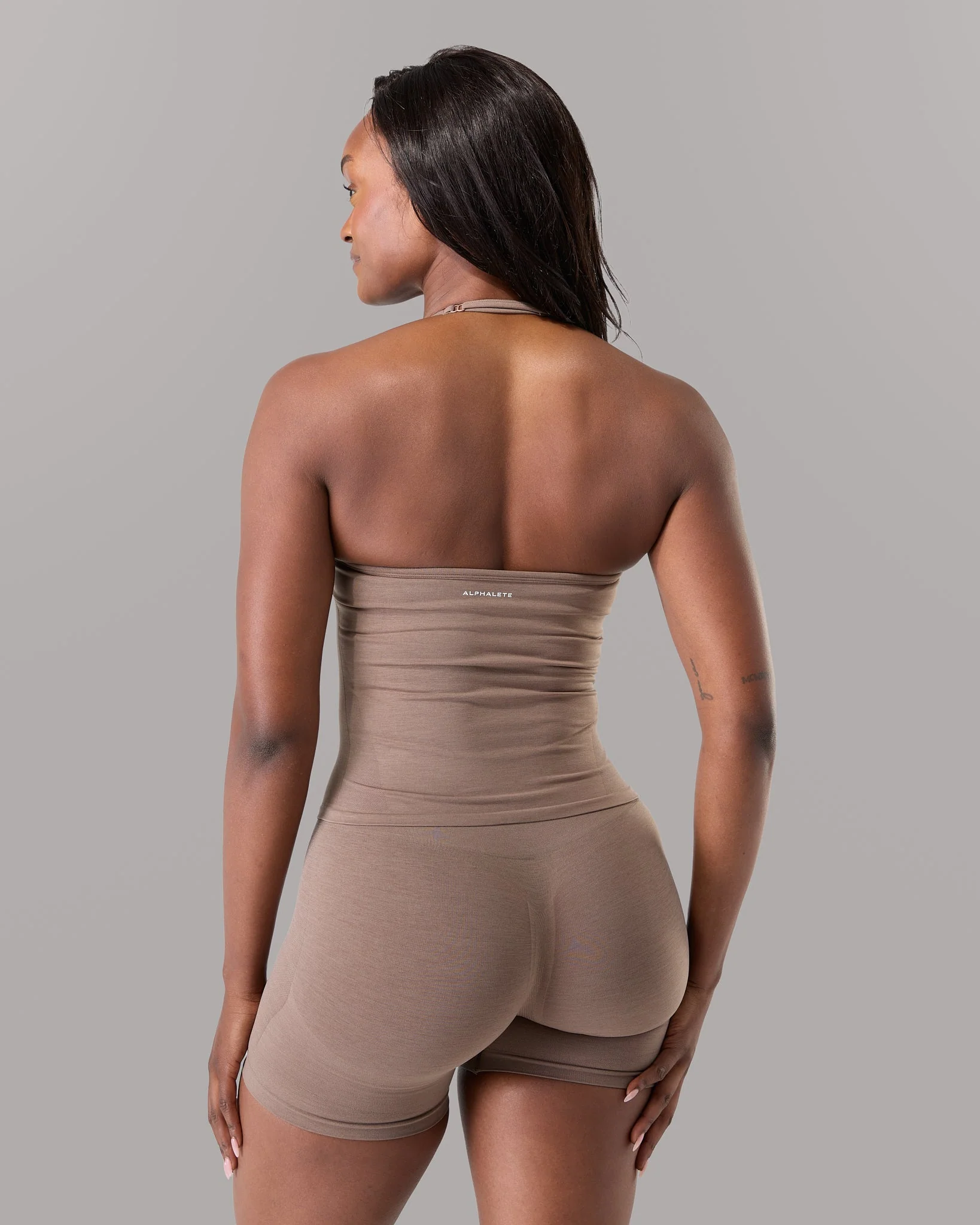 Halter Push Tank - Mocha - Image 3