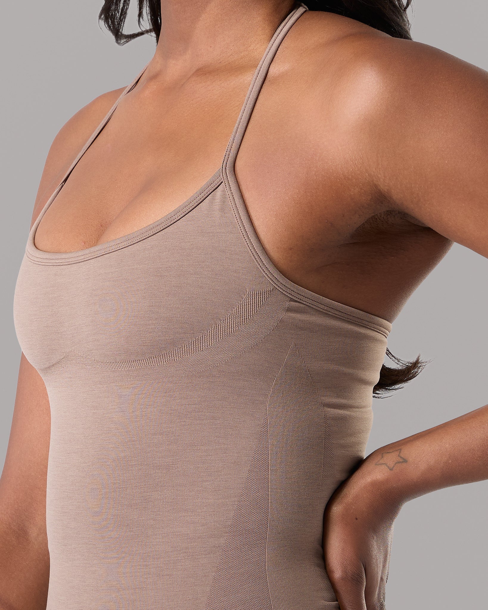 Halter Push Tank - Mocha - Image 5