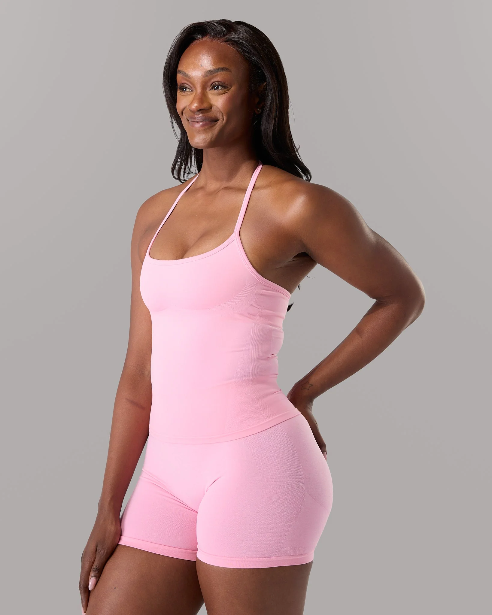 Halter Push Tank - Rose - Image 4
