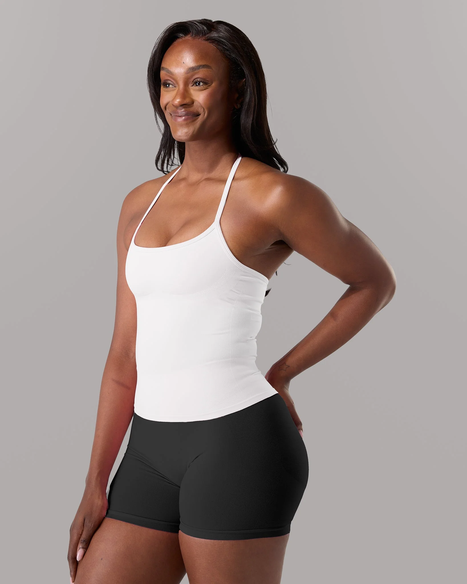 Halter Push Tank - White - Image 4