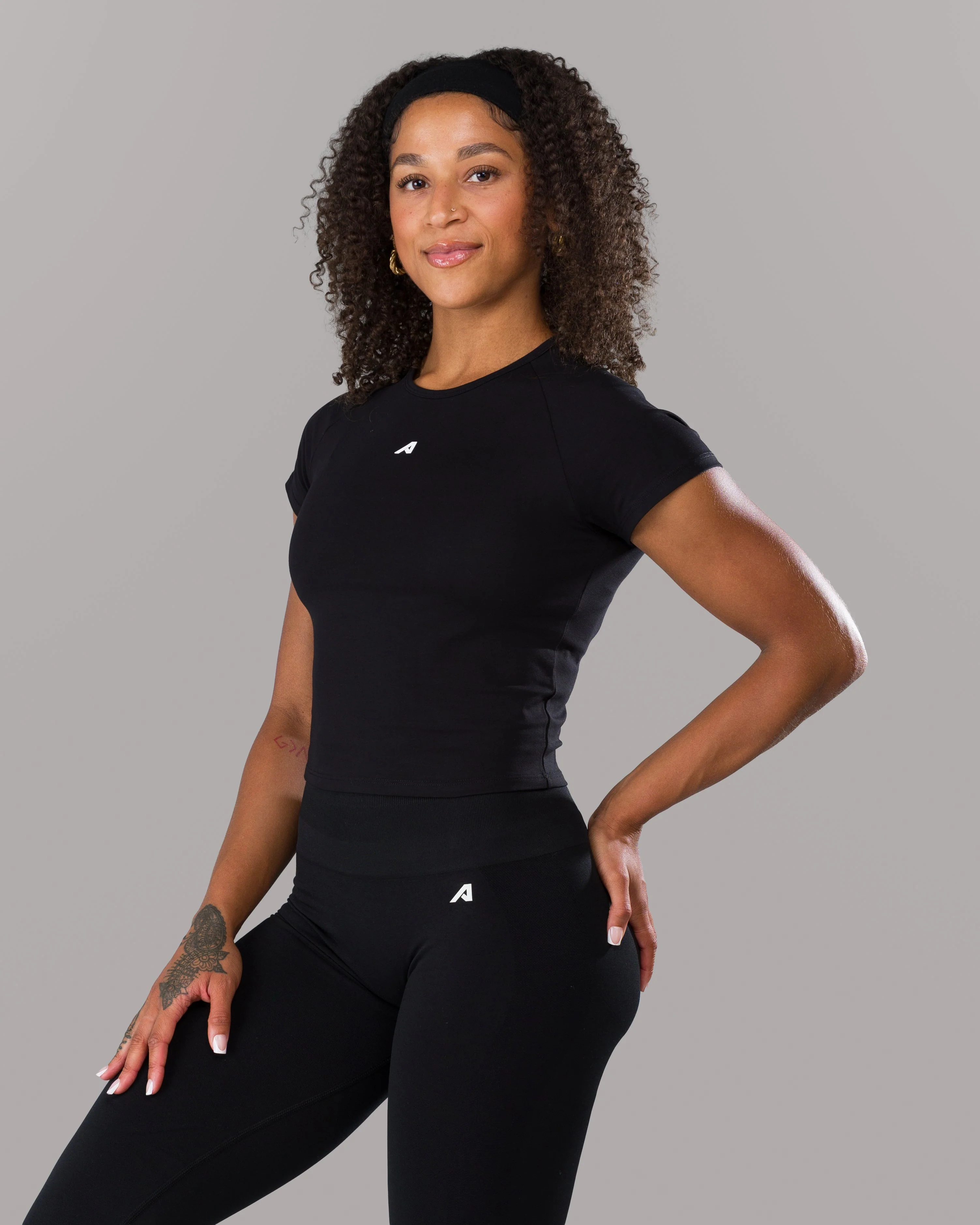 Icon Baby Tee - Black - Image 2