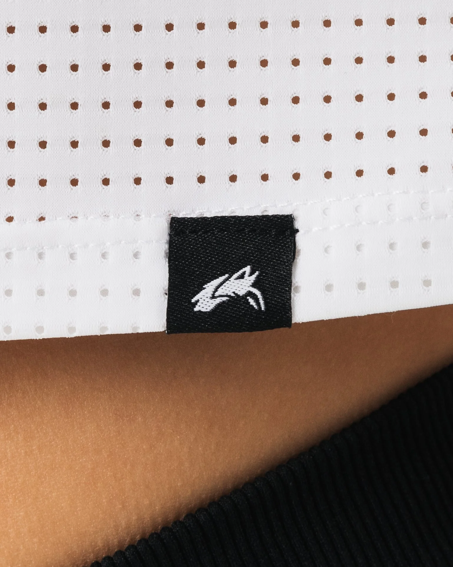 Margo Mesh Crop Tee - White - Image 5