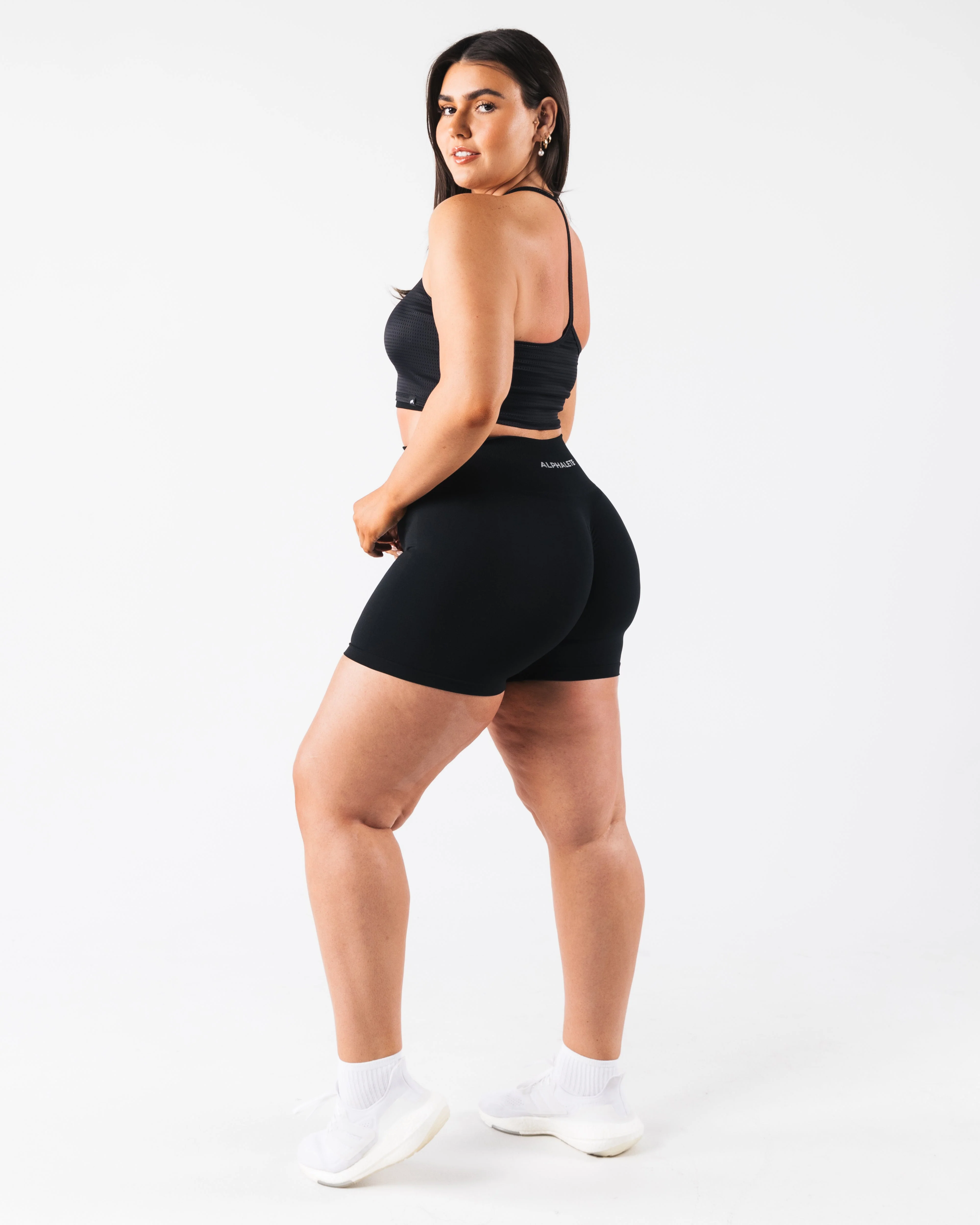 Margo Mesh Tank - Black - Image 2