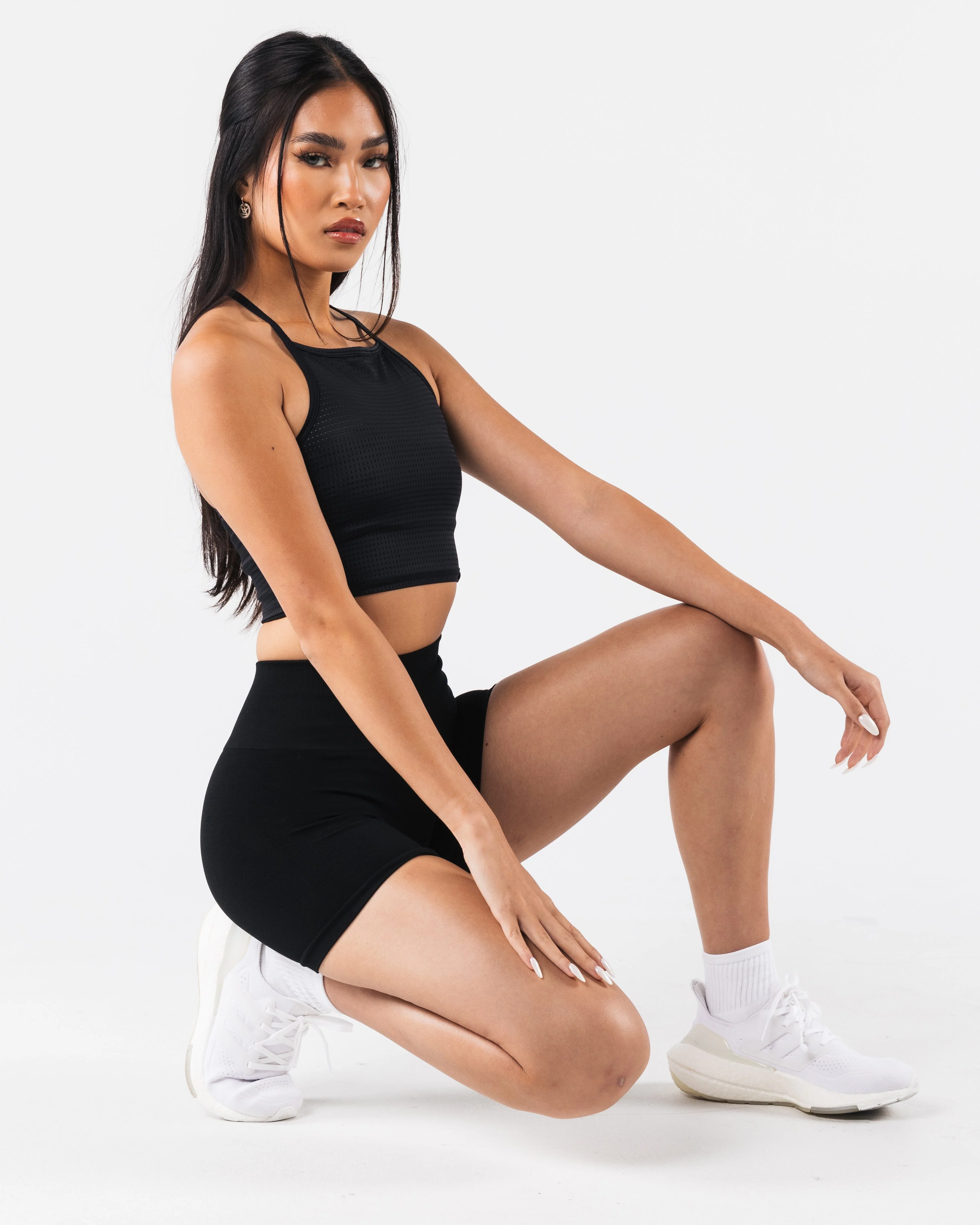 Margo Mesh Tank - Black - Image 3