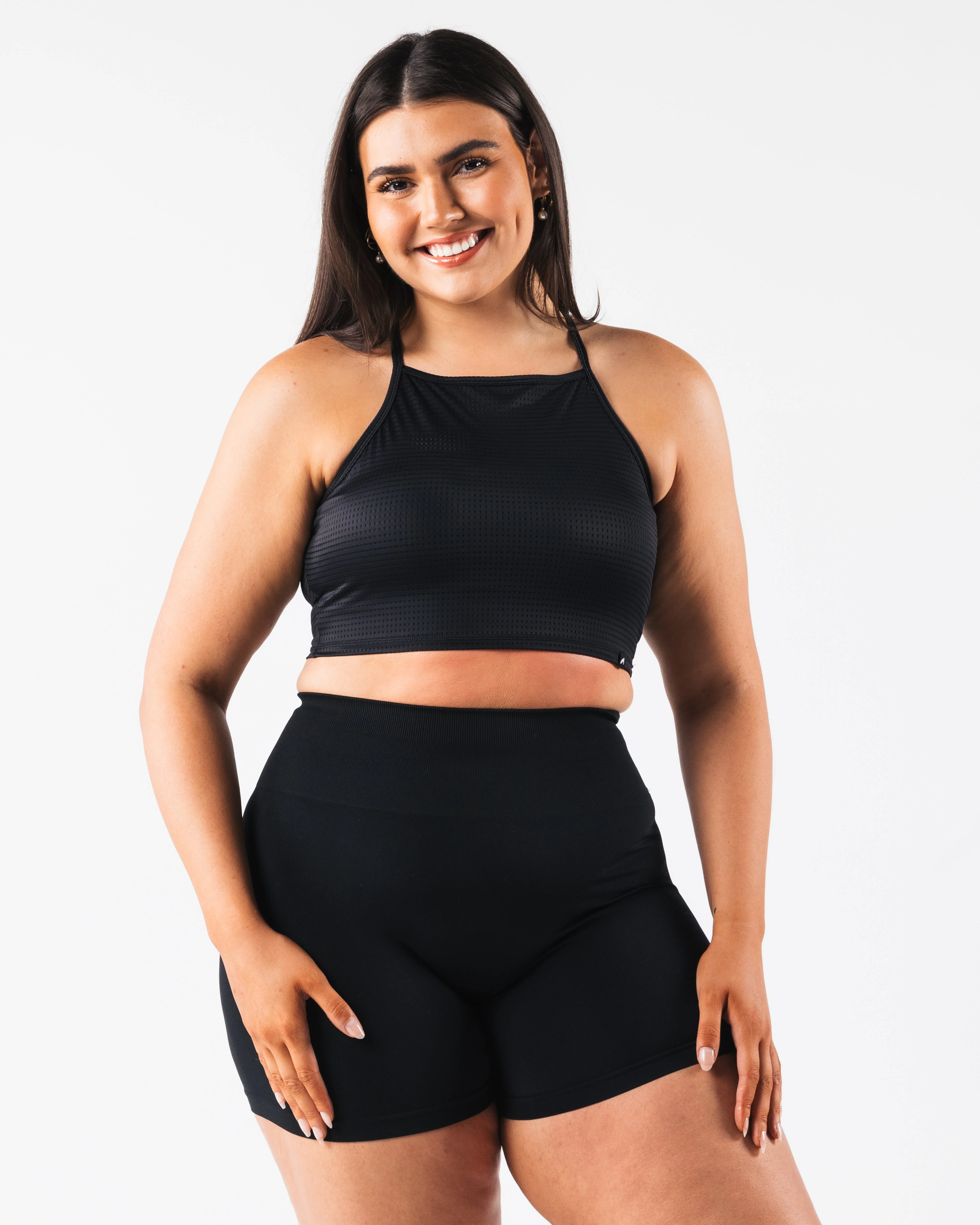 Margo Mesh Tank - Black - Image 4