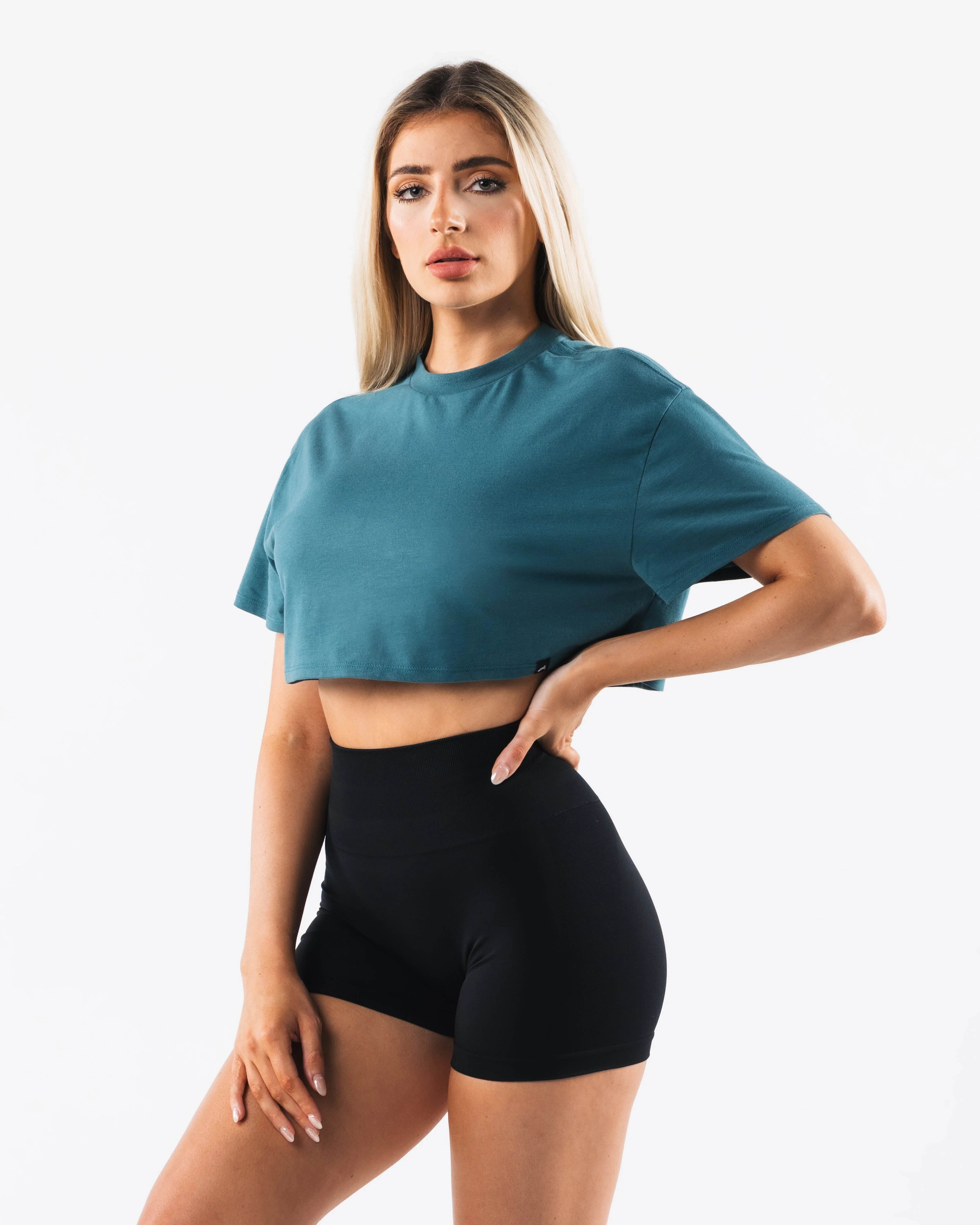 OT Oversized Crop Tee - Titan - Image 3