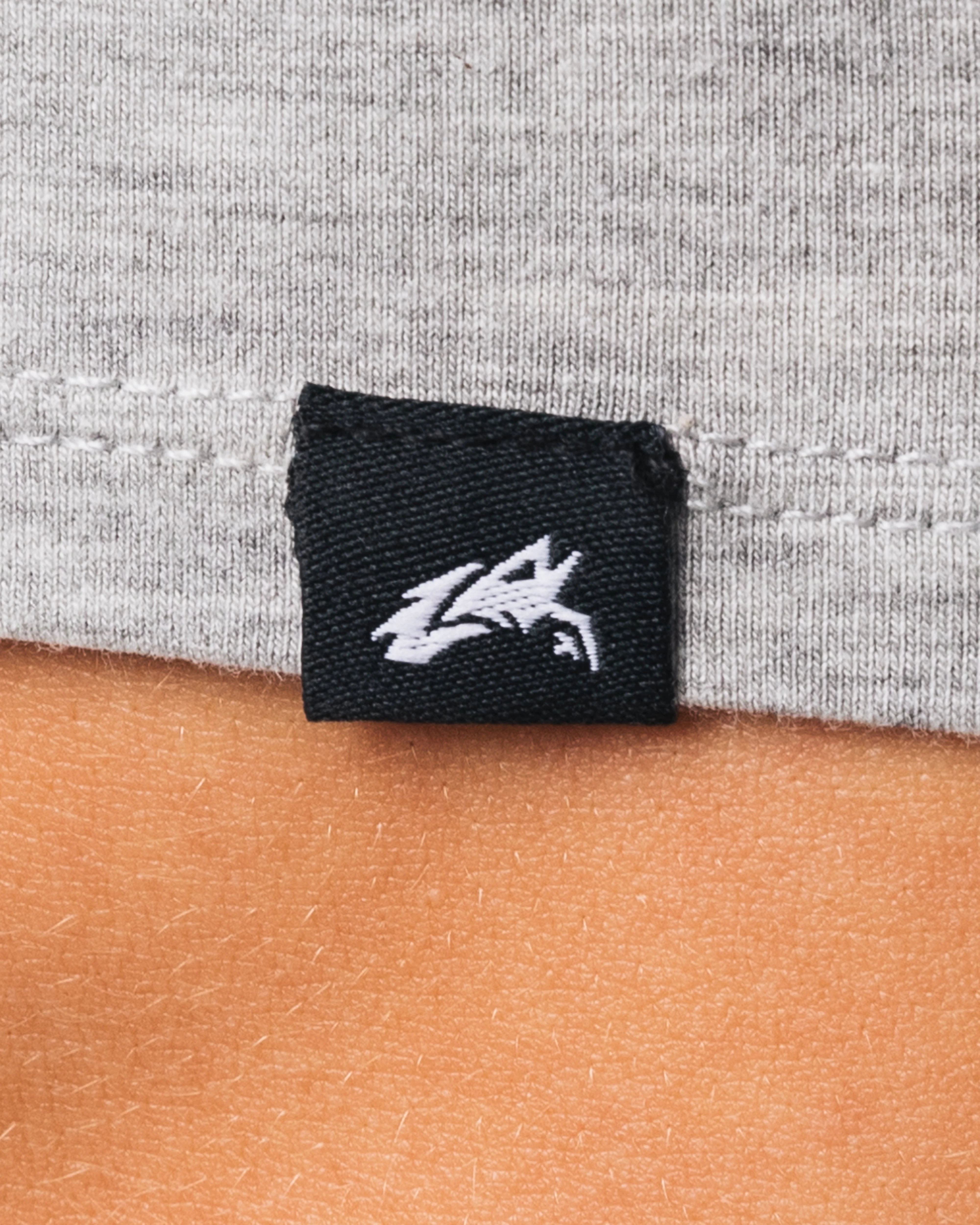 OT Crop Tee - Light Heather Grey - Image 5