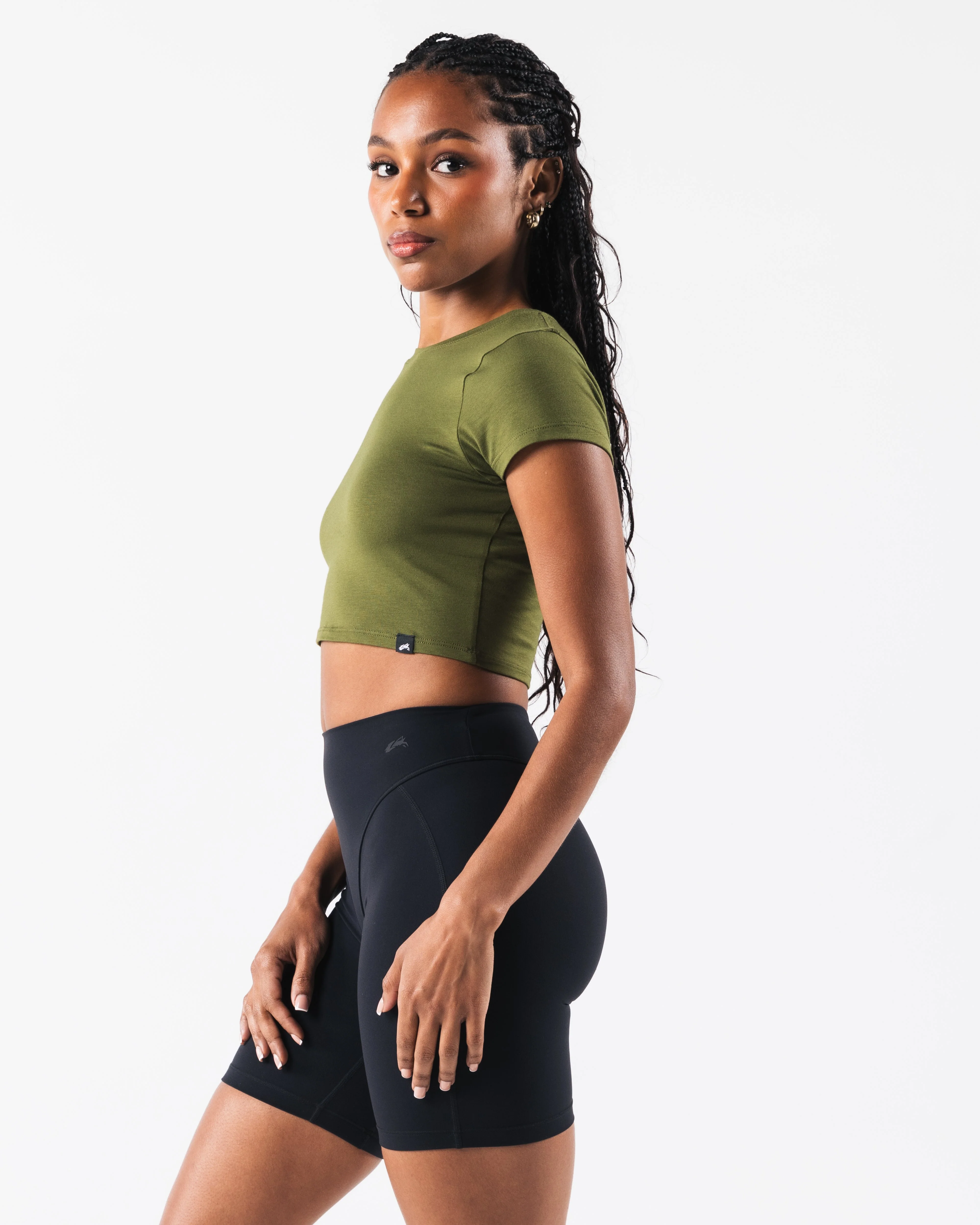 OT Crop Tee - Verbena - Image 3