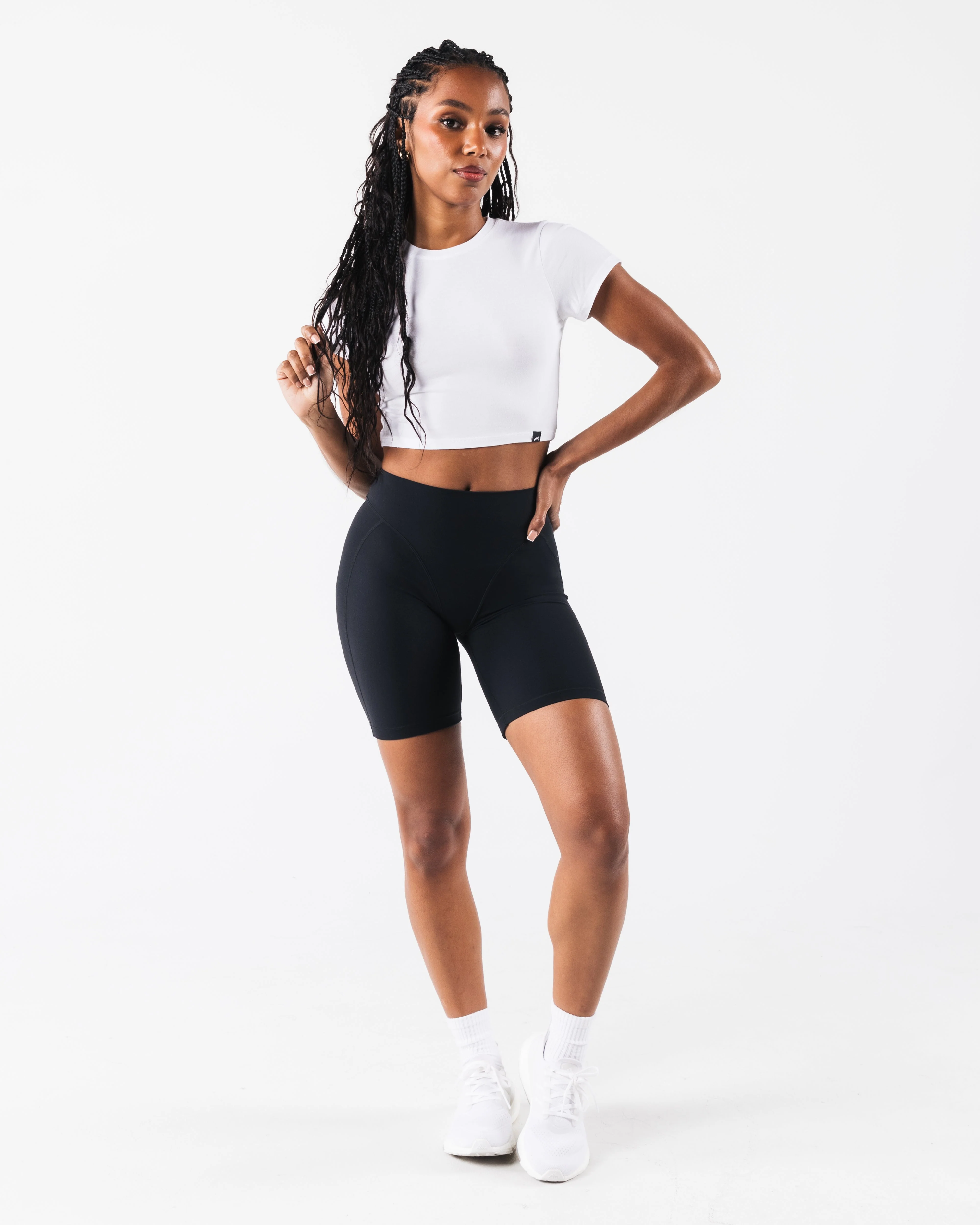 OT Crop Tee - White - Image 2