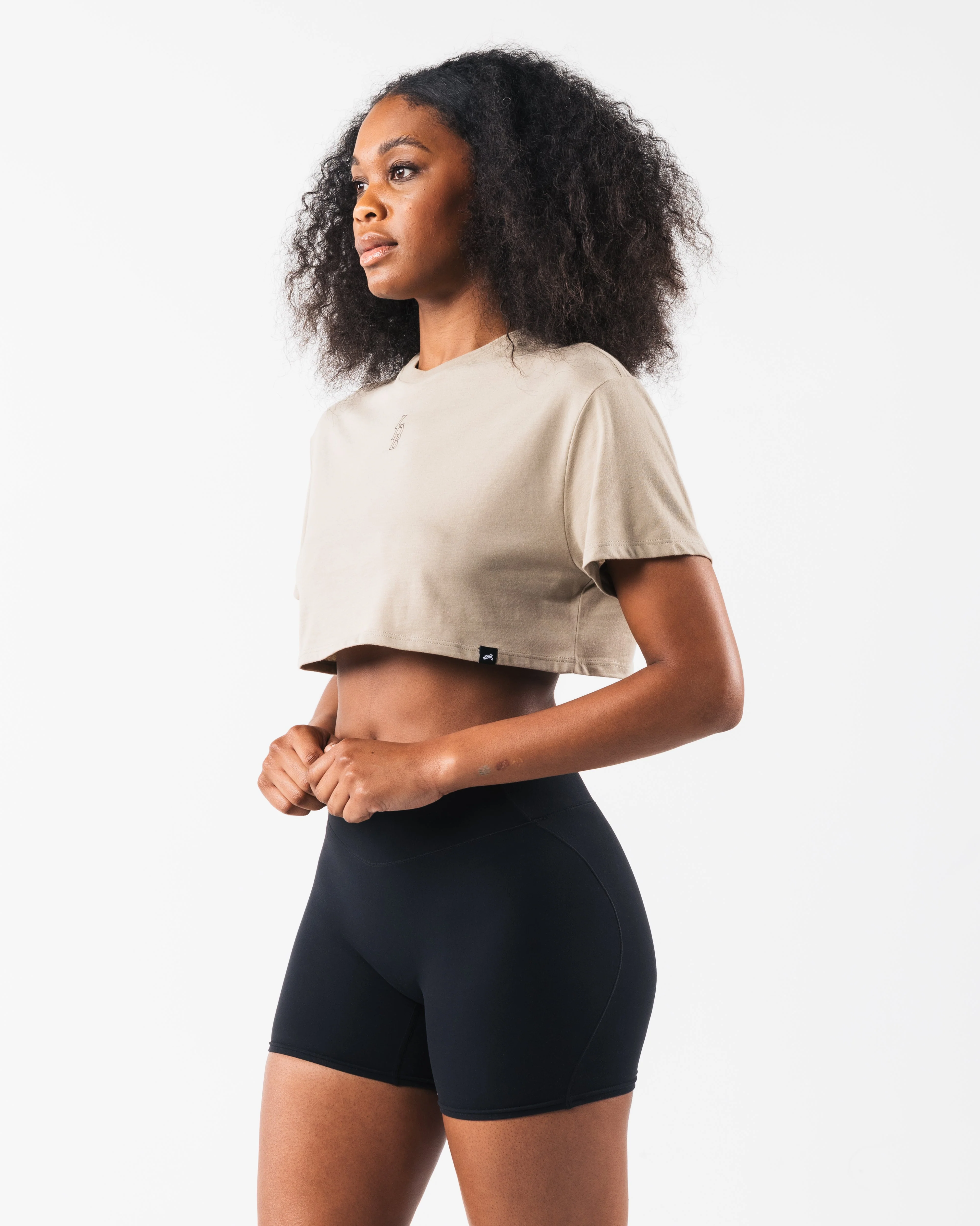 LDB Oversized Crop Tee - Dune - Image 3