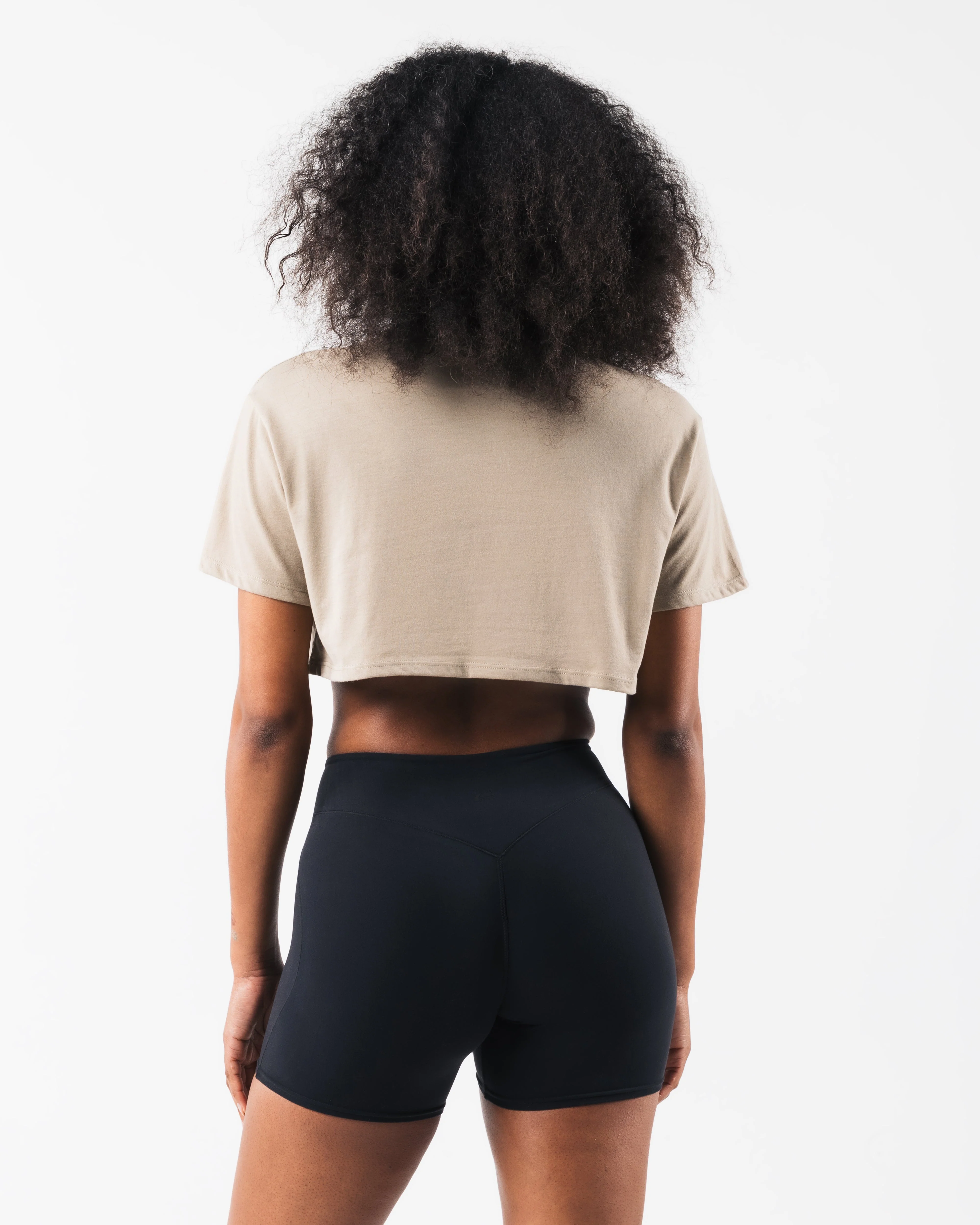 LDB Oversized Crop Tee - Dune - Image 4