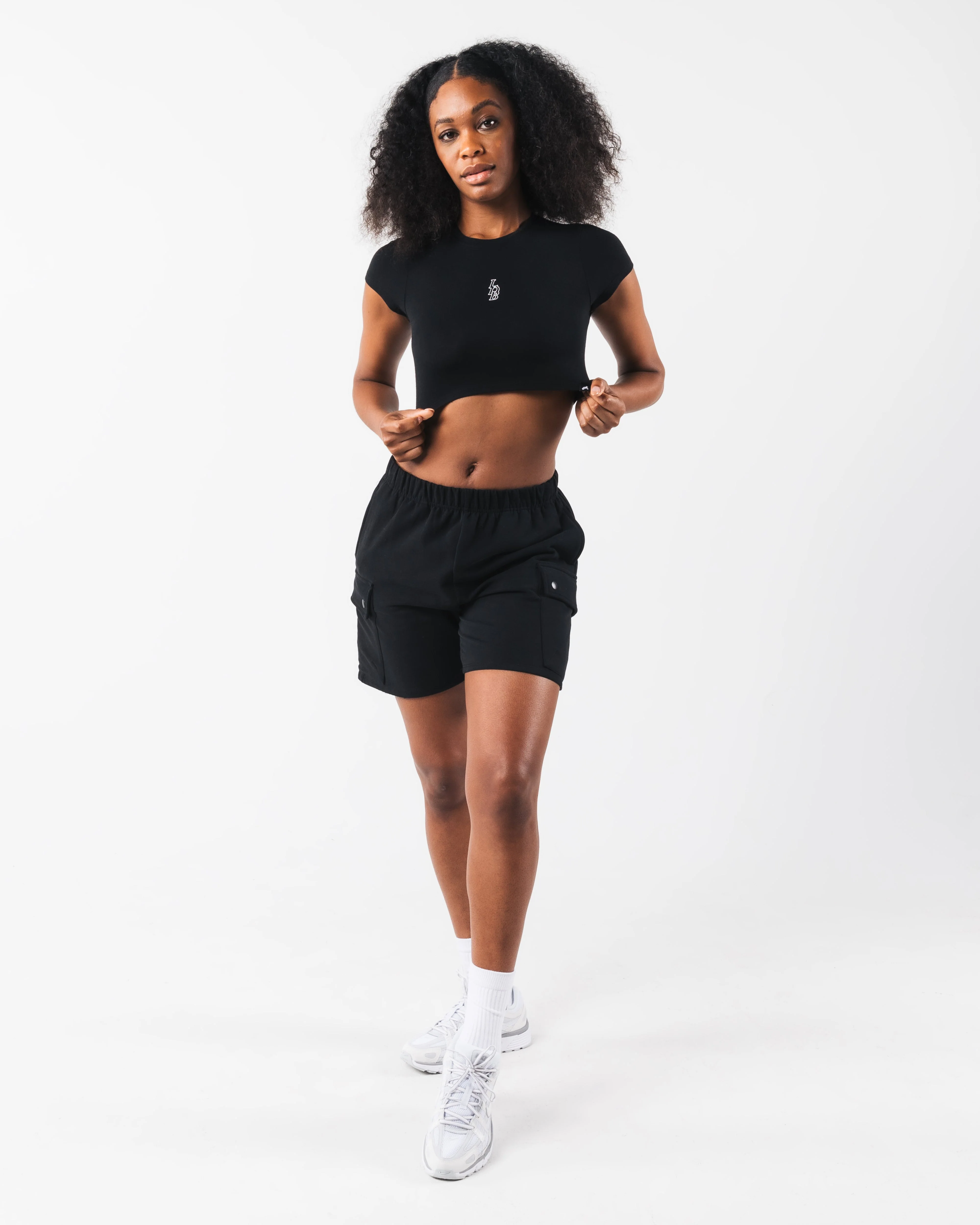 LDB Crop Tee - Black - Image 2
