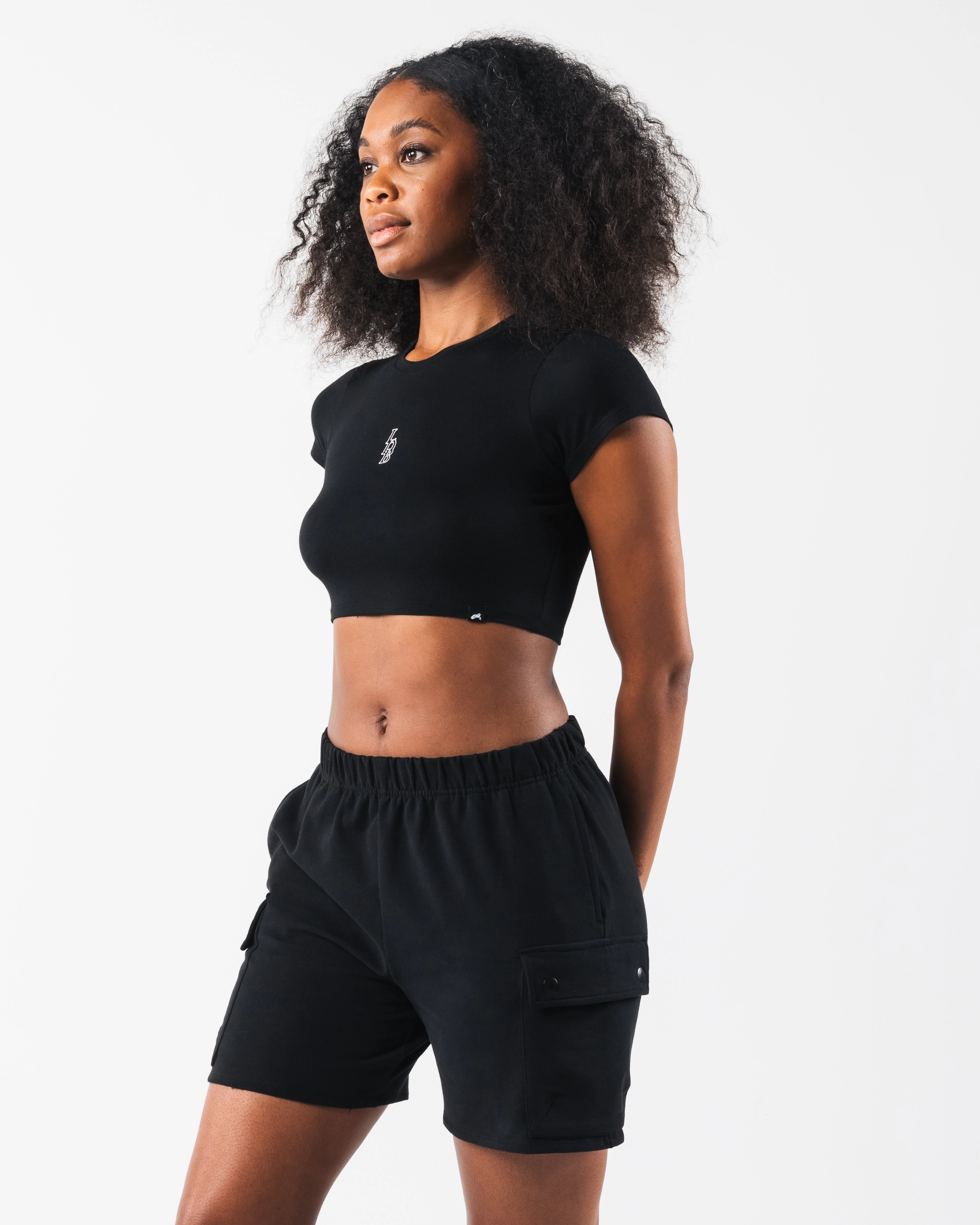 LDB Crop Tee - Black - Image 3