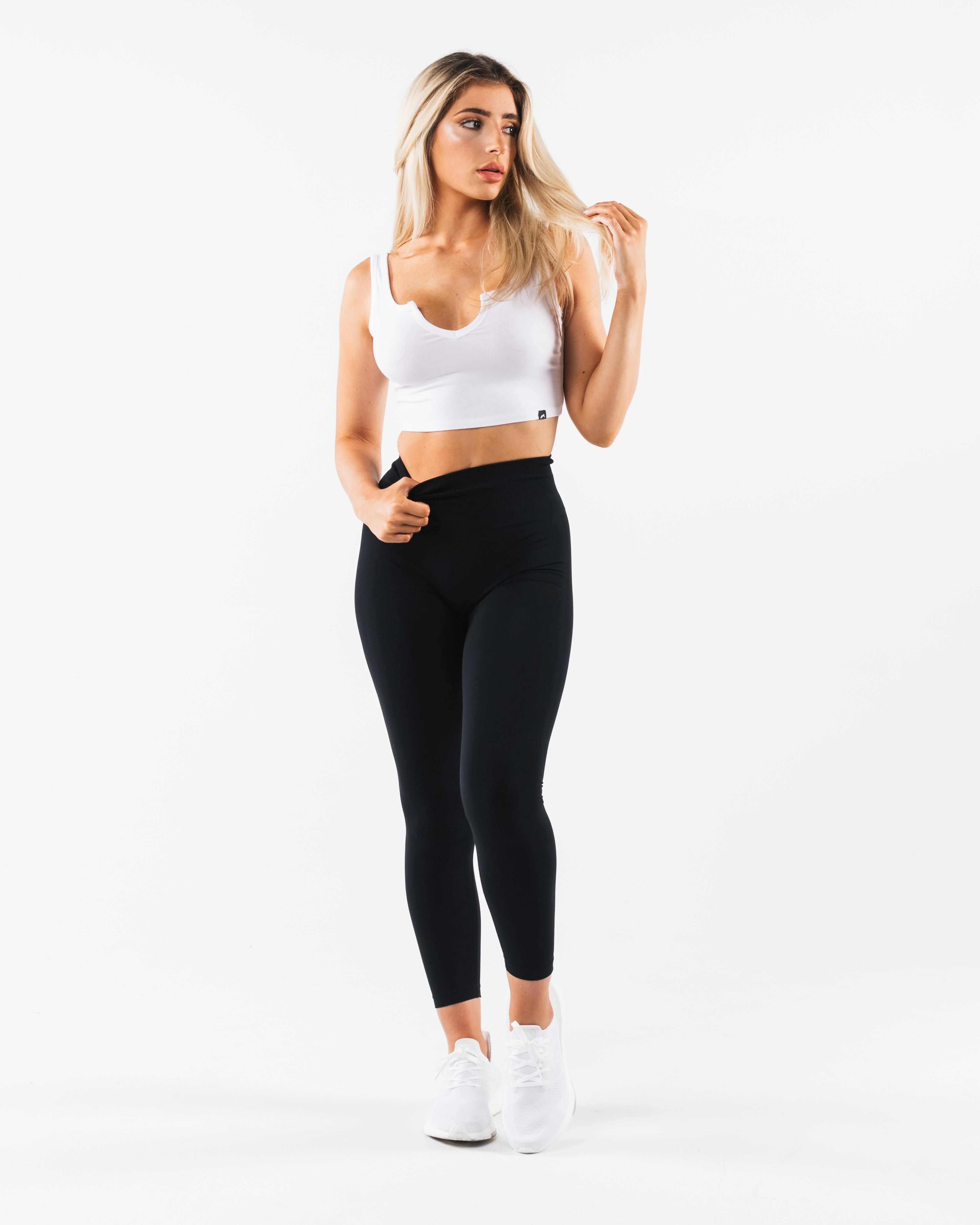 OT Slit Tank - White - Image 2
