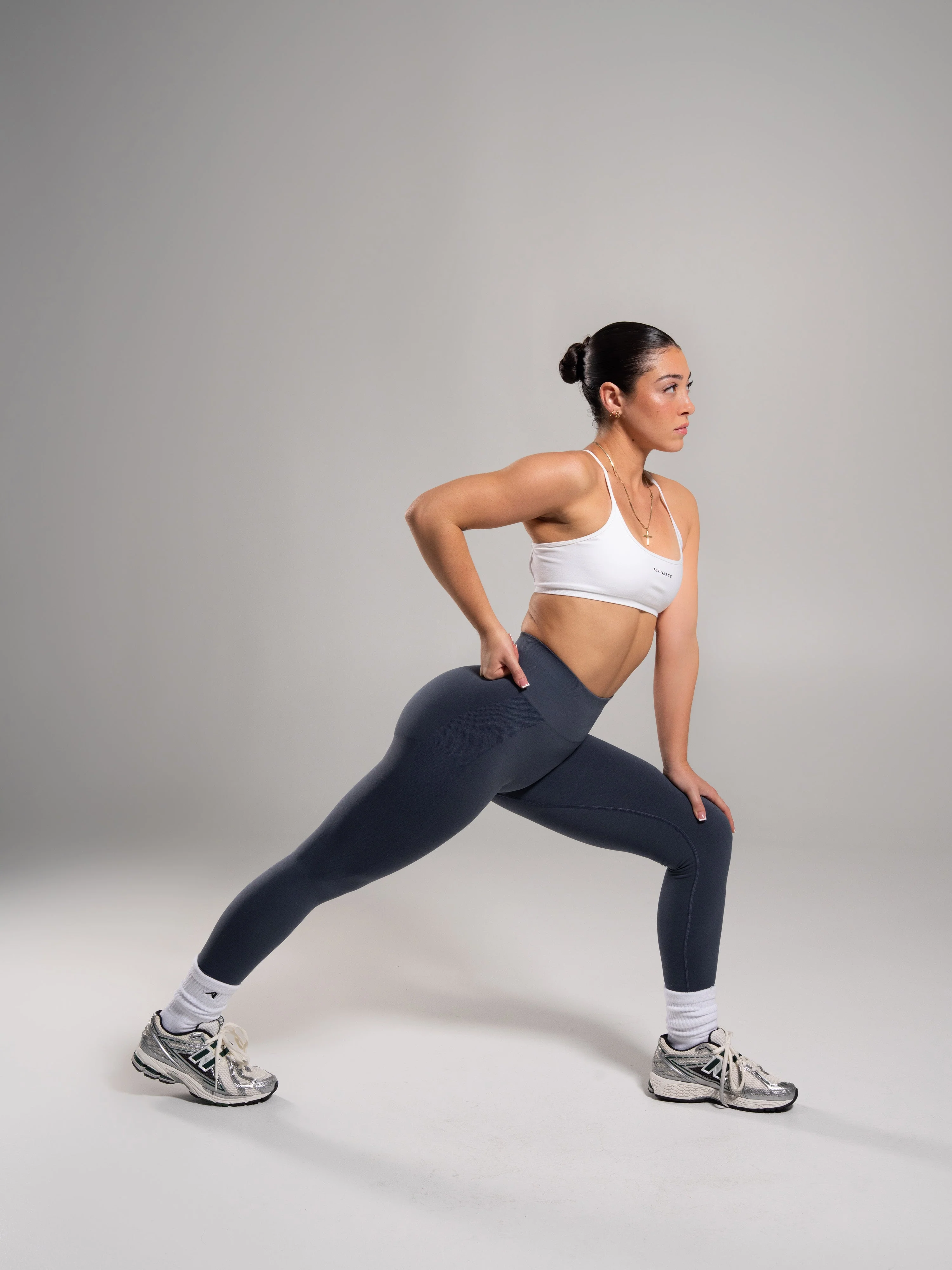 Pump High Rise Legging - Dusty Navy - Image 4