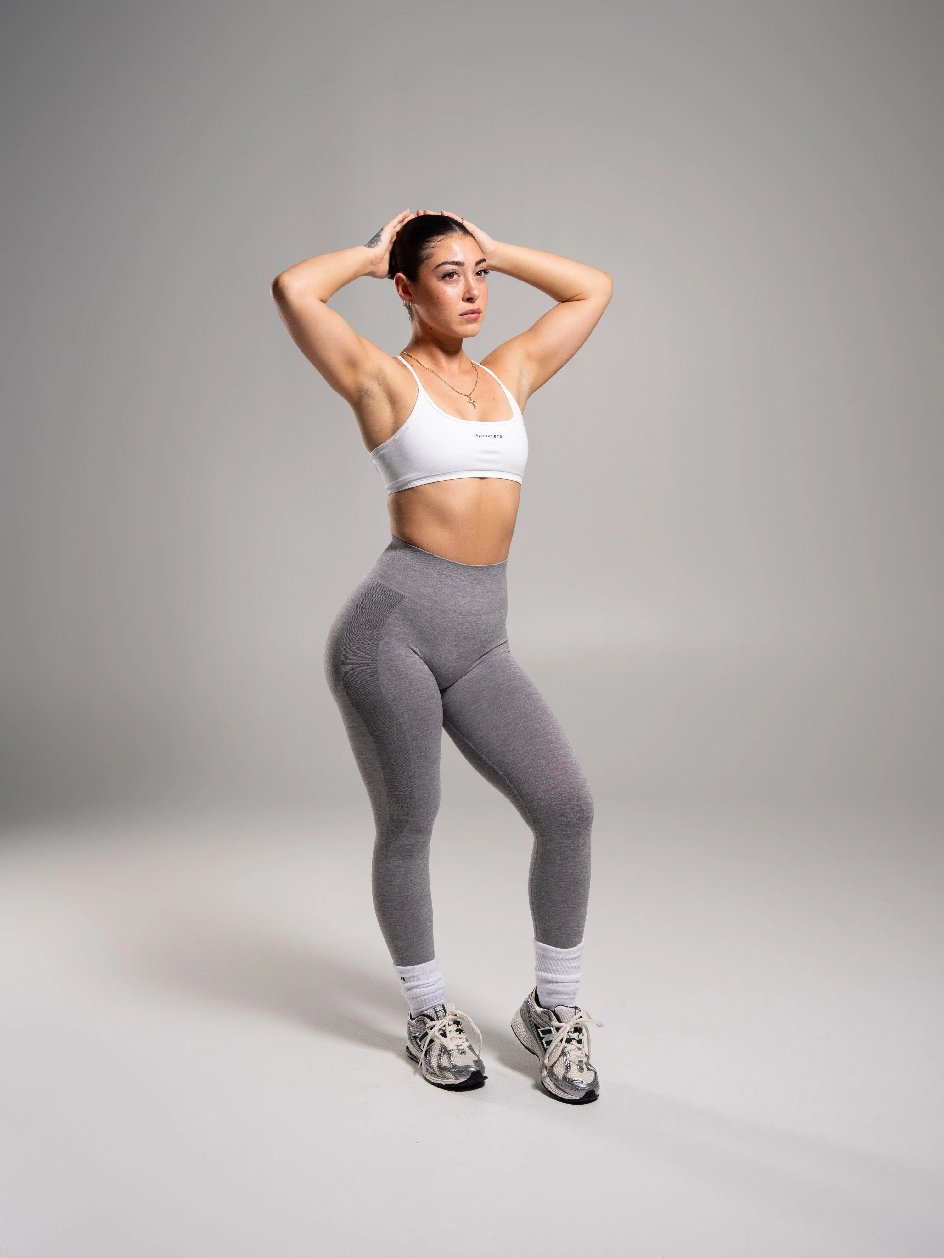 Pump High Rise Legging - Heather Grey - Image 4