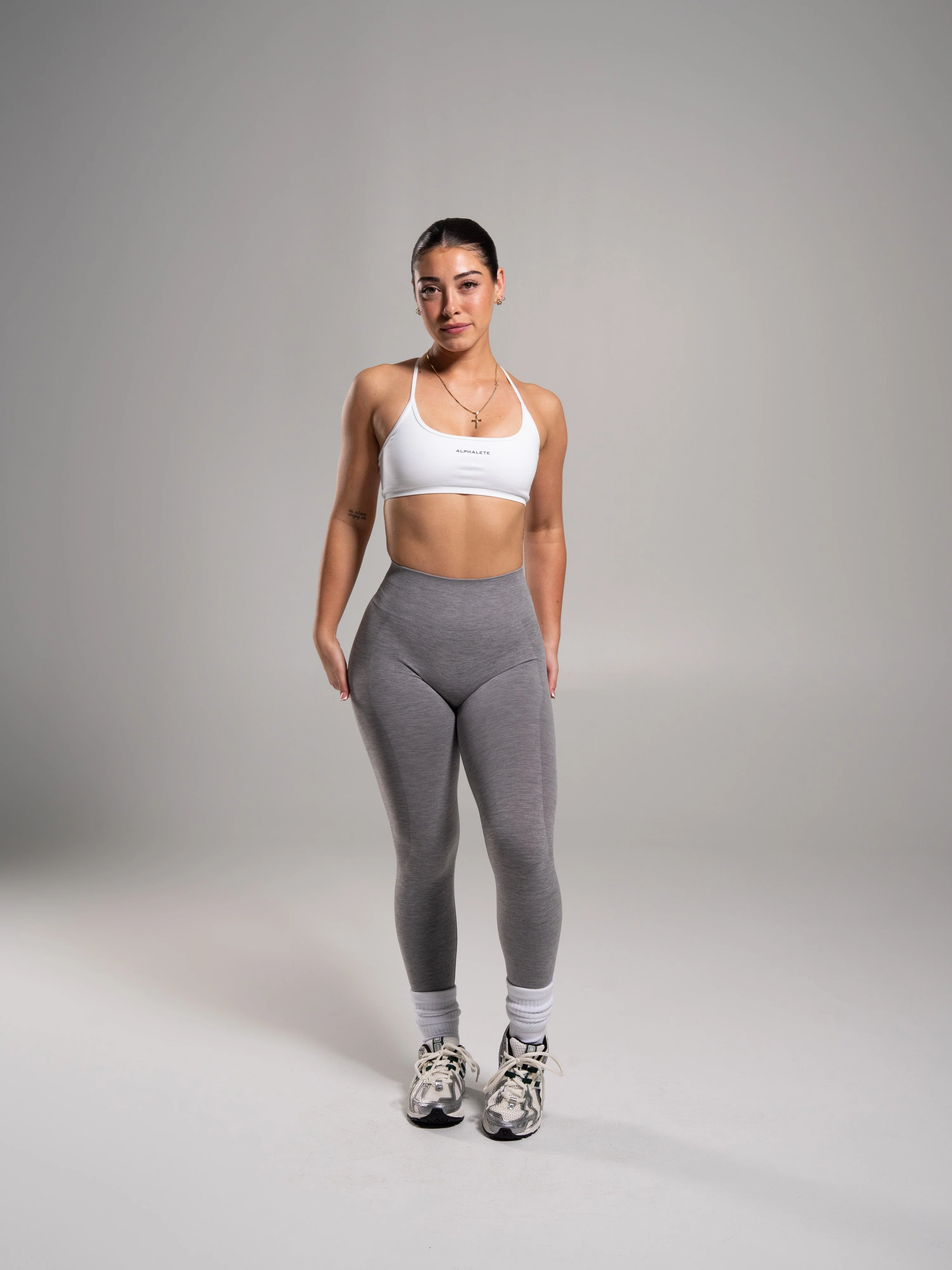 Pump High Rise Legging - Heather Grey - Image 5