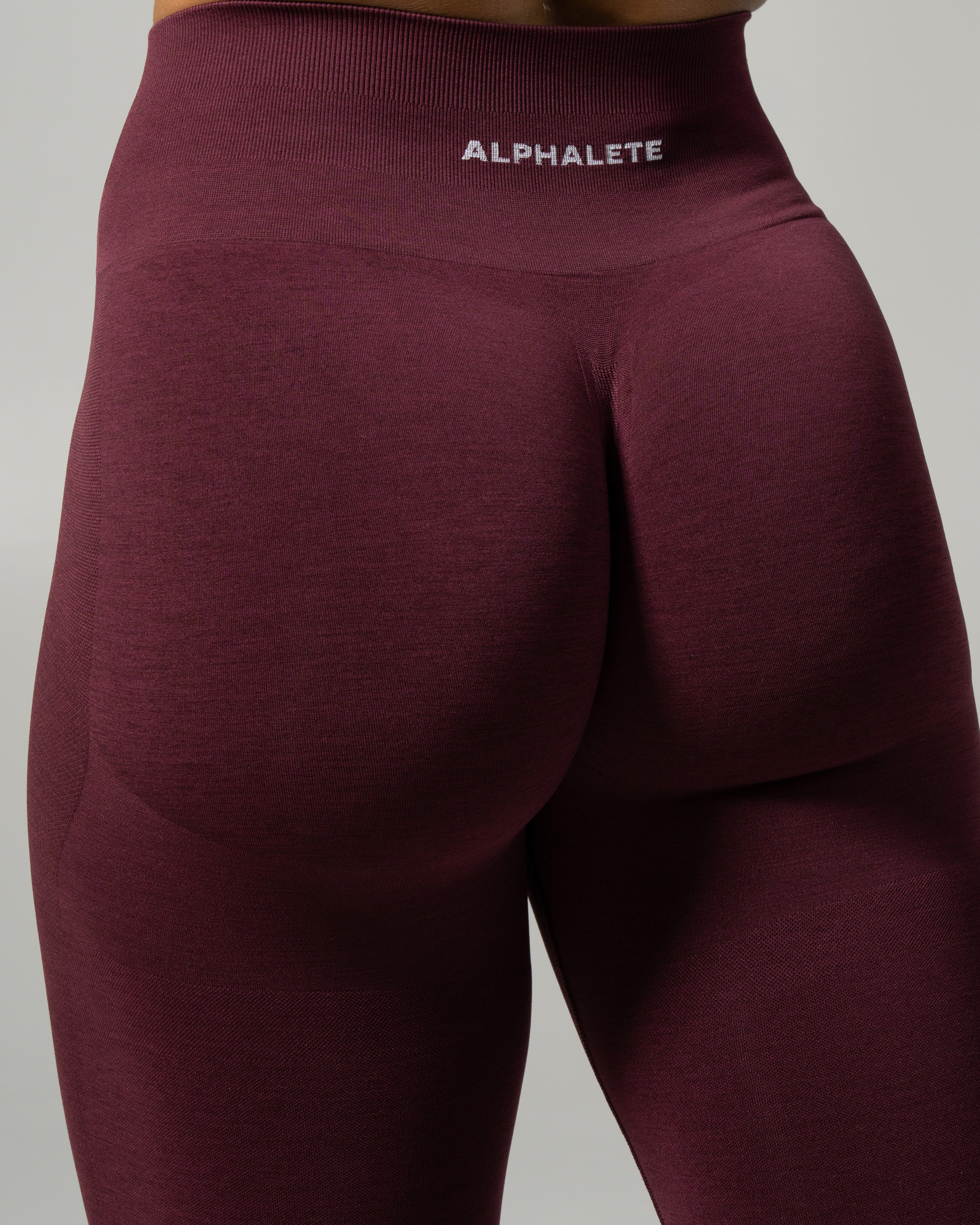 Pump High Rise Legging - Merlot - Image 6
