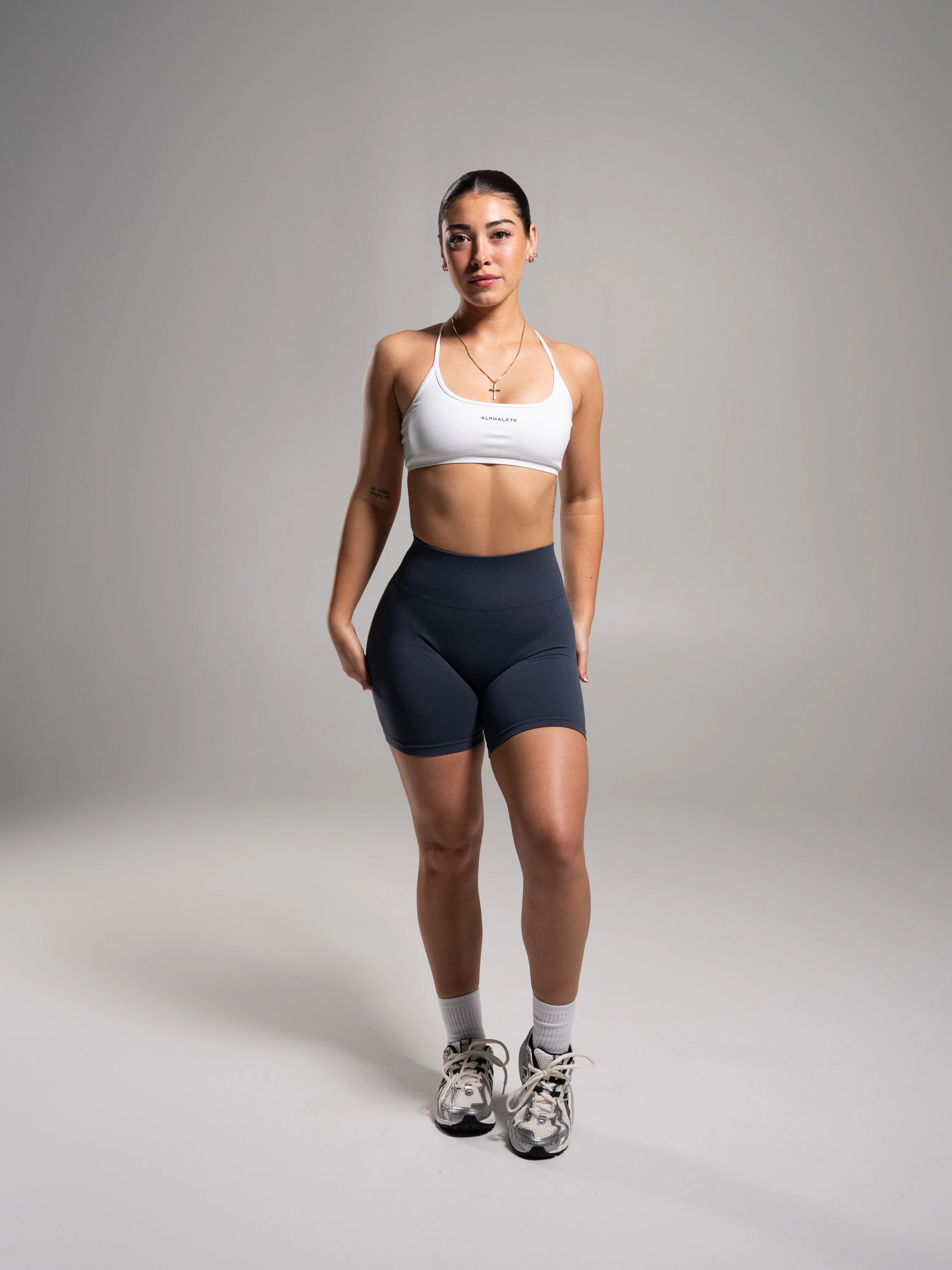 Pump High Rise Short - Dusty Navy - Image 5