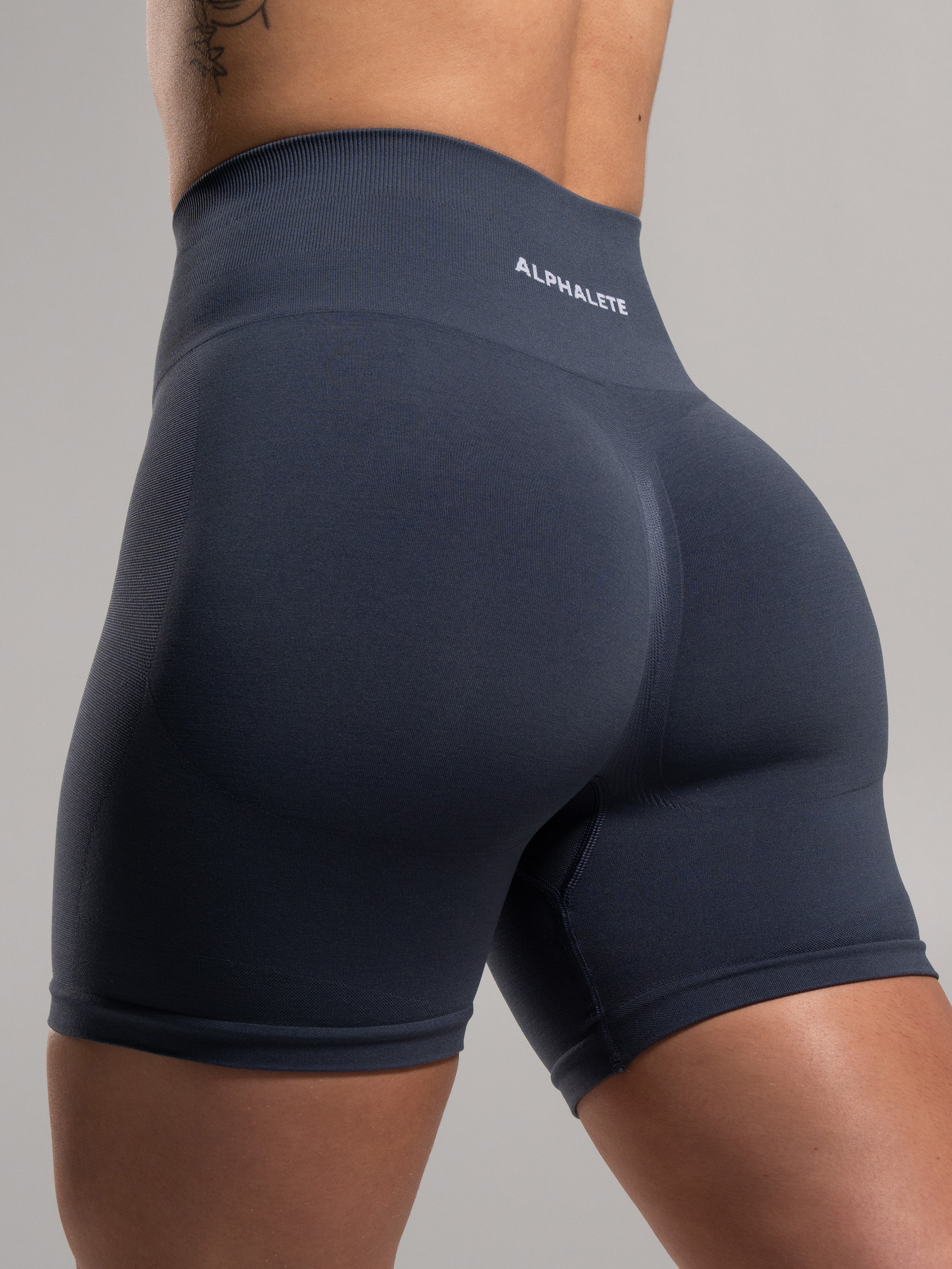 Pump High Rise Short - Dusty Navy - Image 6