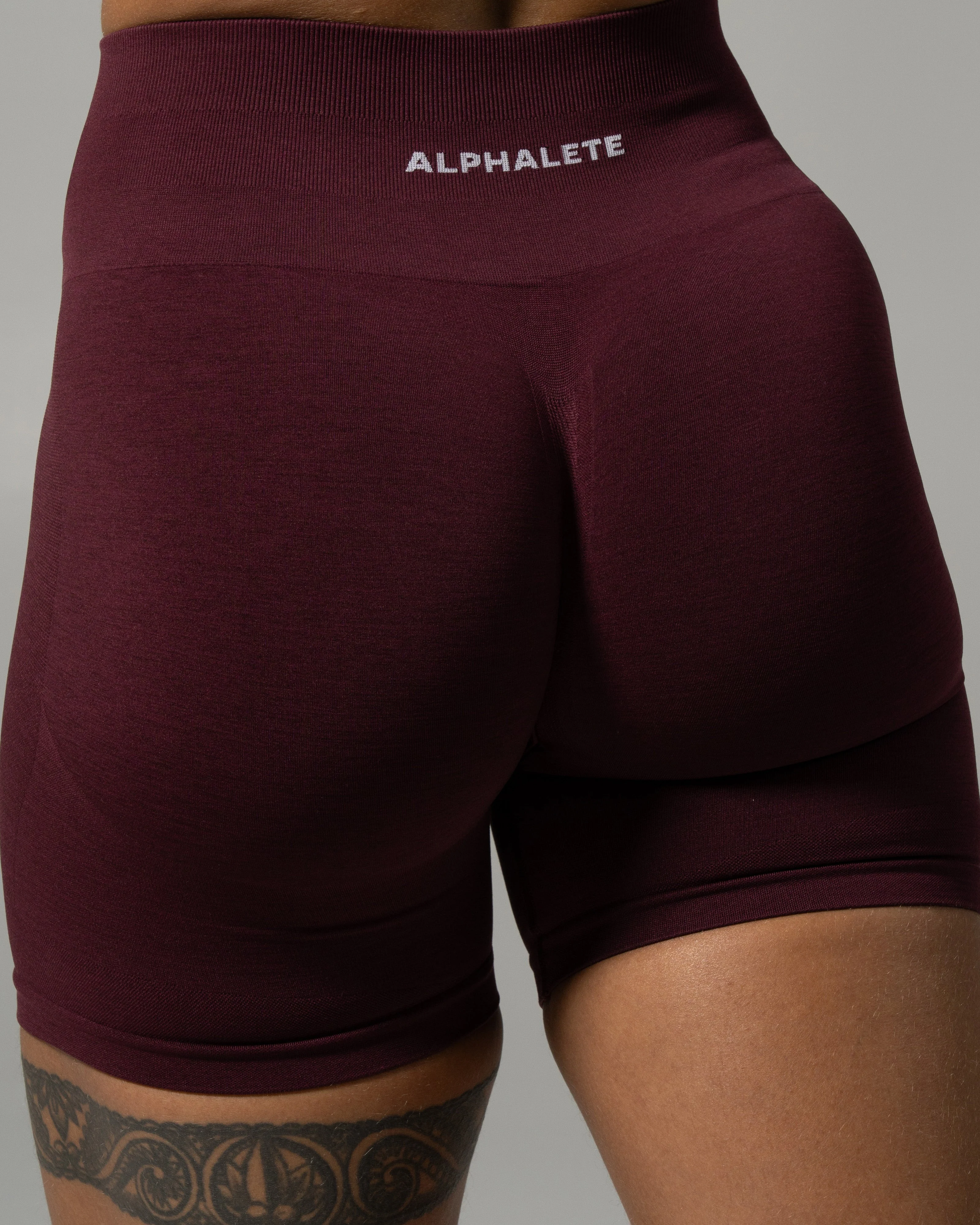 Pump High Rise Short - Merlot - Image 6
