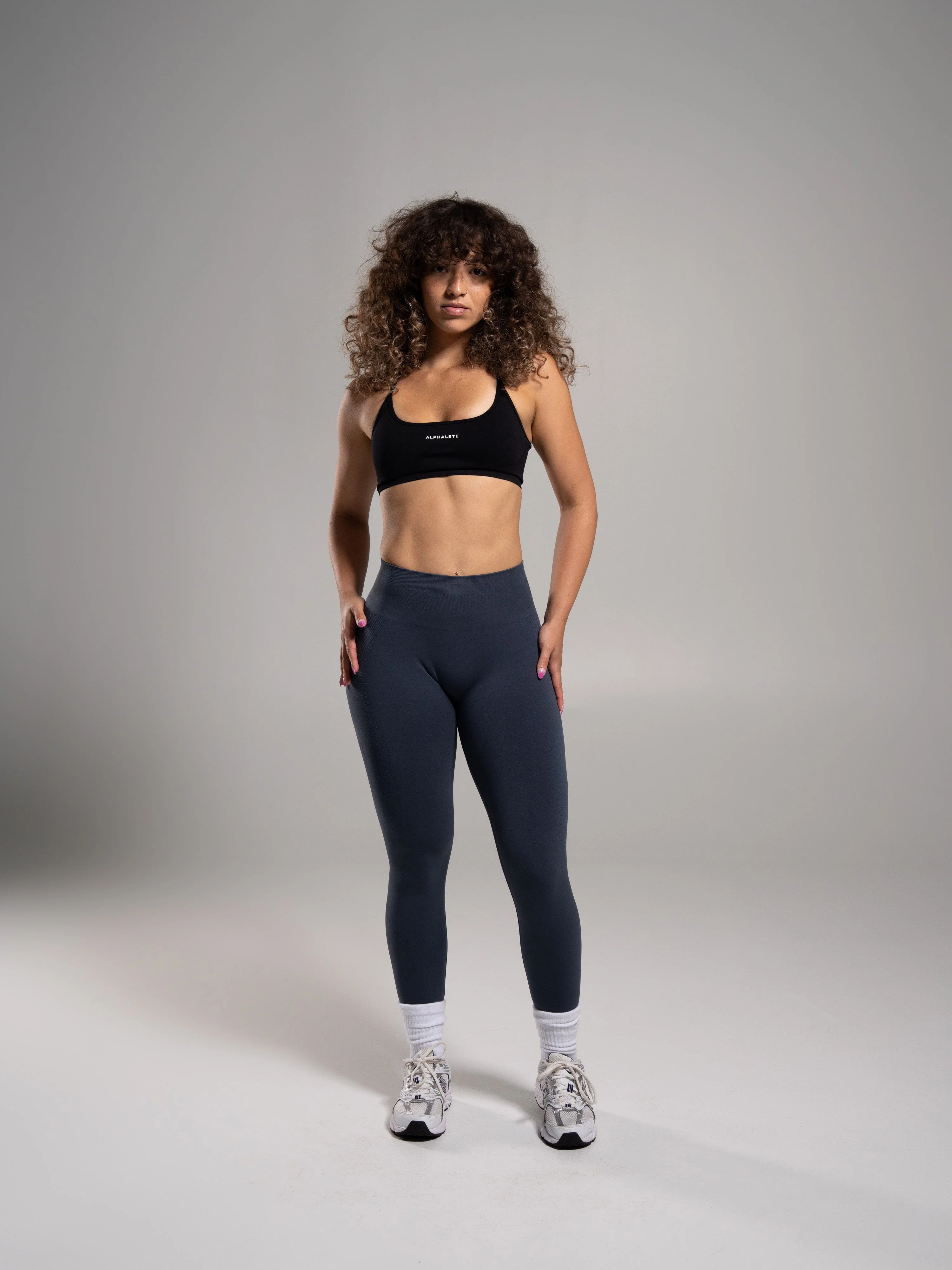 Pump Mid Rise Legging - Dusty Navy - Image 5