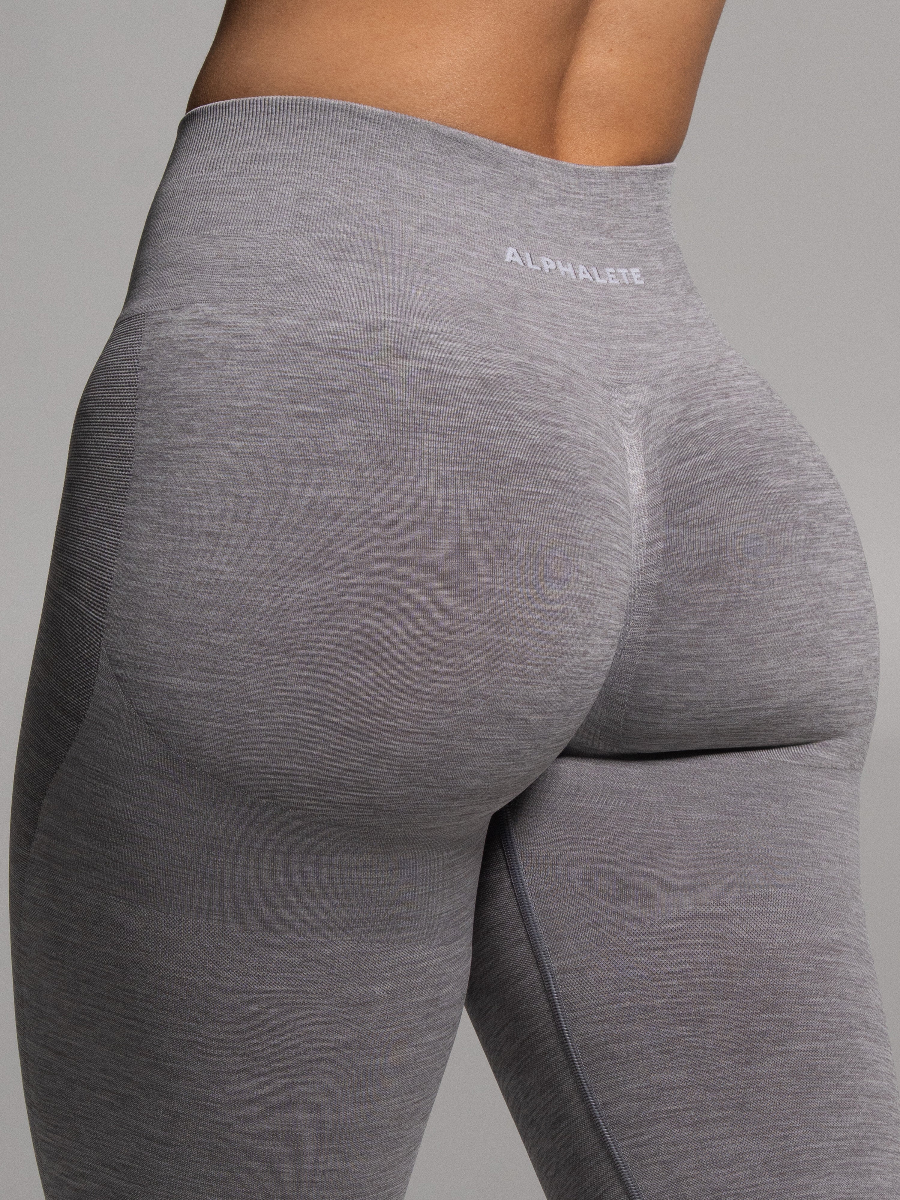Pump Mid Rise Legging - Heather Grey - Image 6