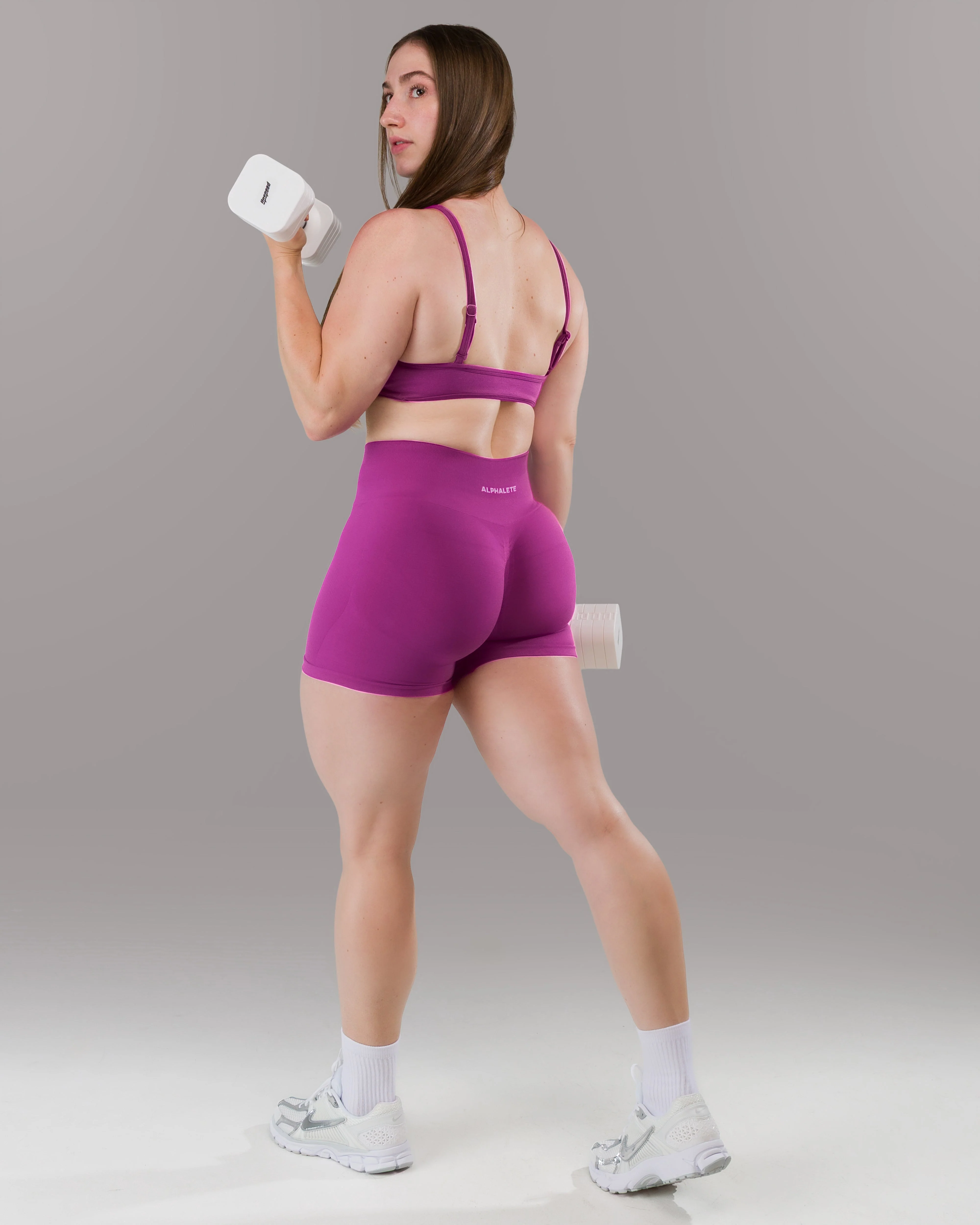 Pump Mid Rise Short - Acai Berry - Image 9