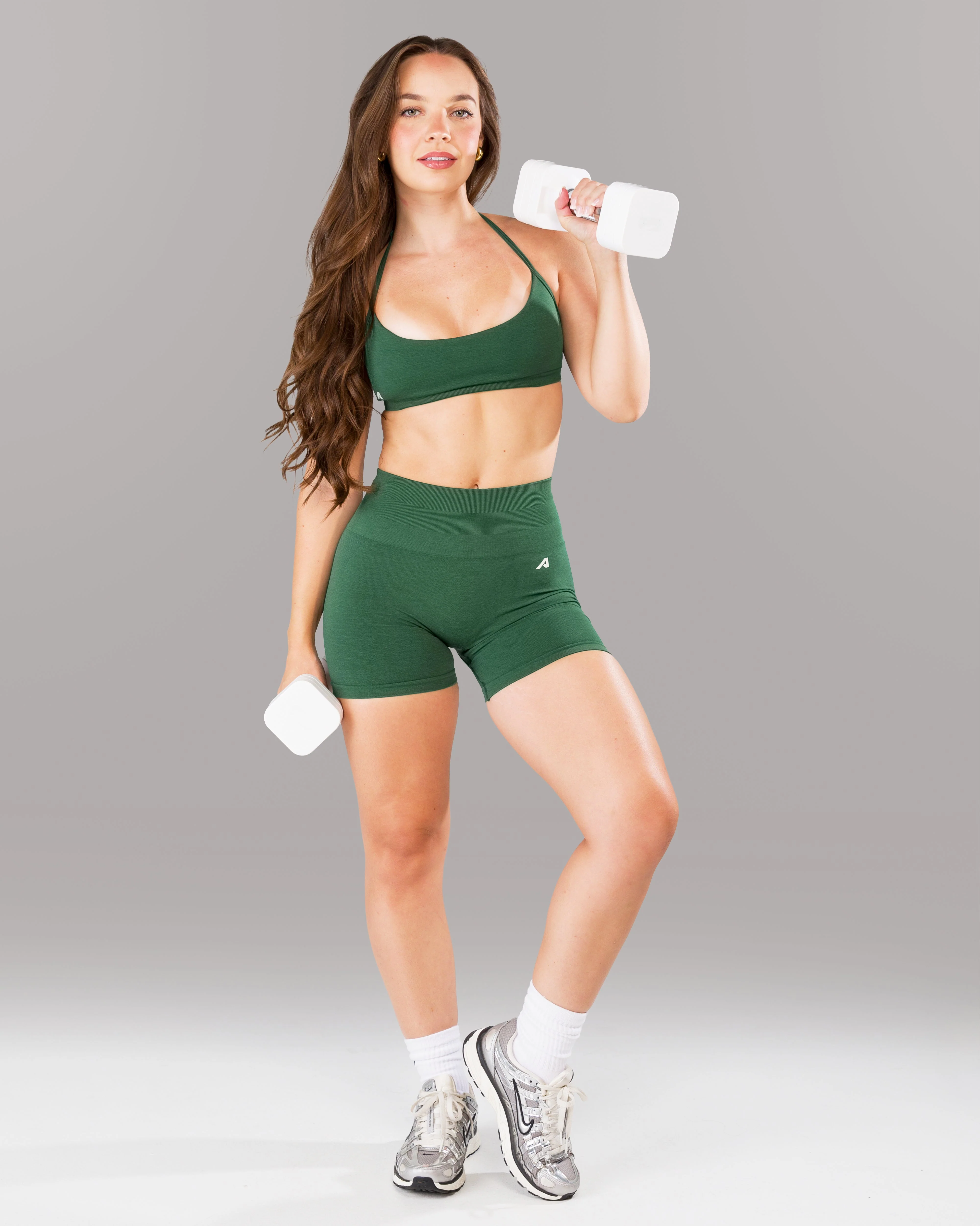 Pump Mid Rise Short - Court Green w/ Logo - Image 5