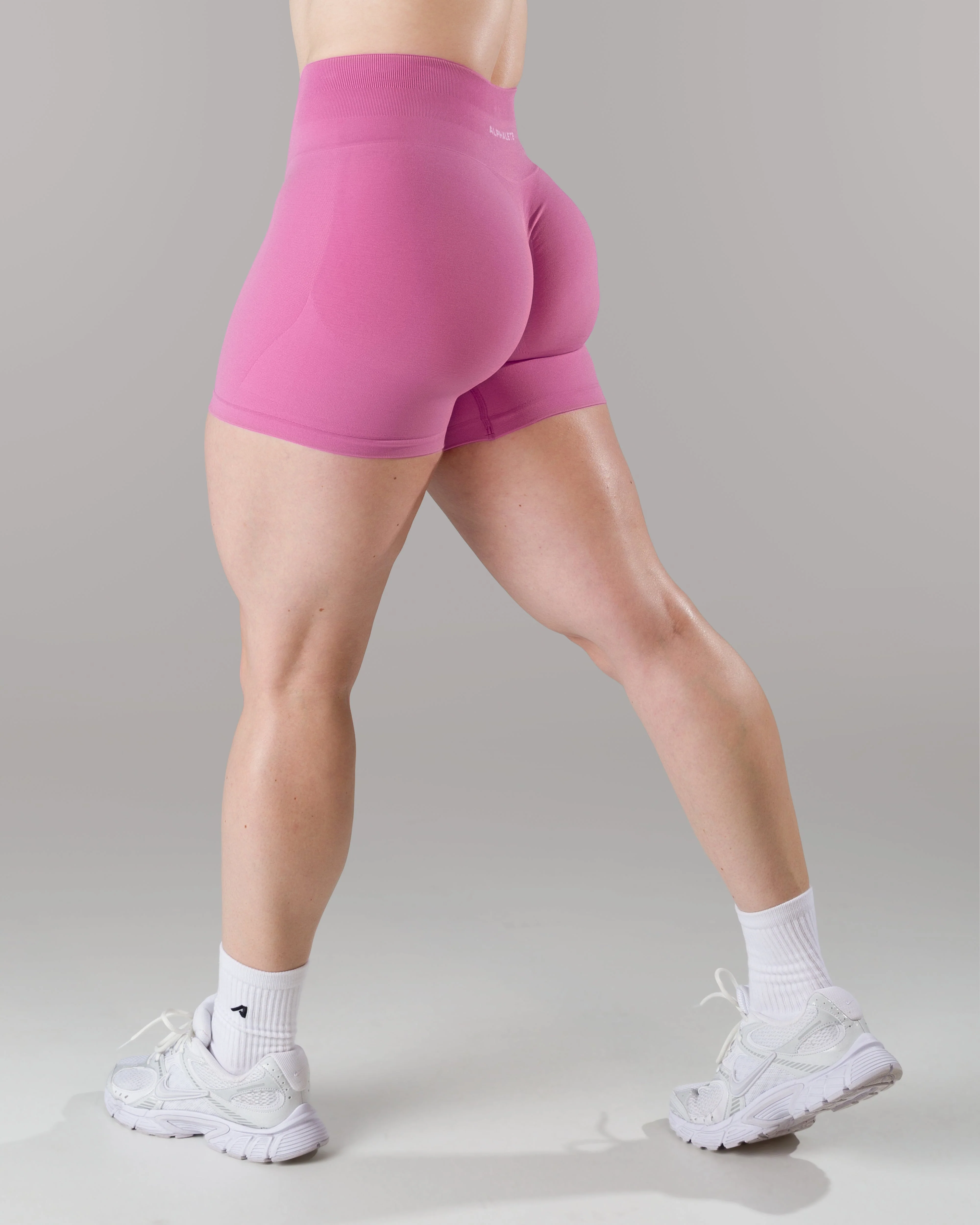 Pump Mid Rise Short - Orchid w/ Logo - Image 6