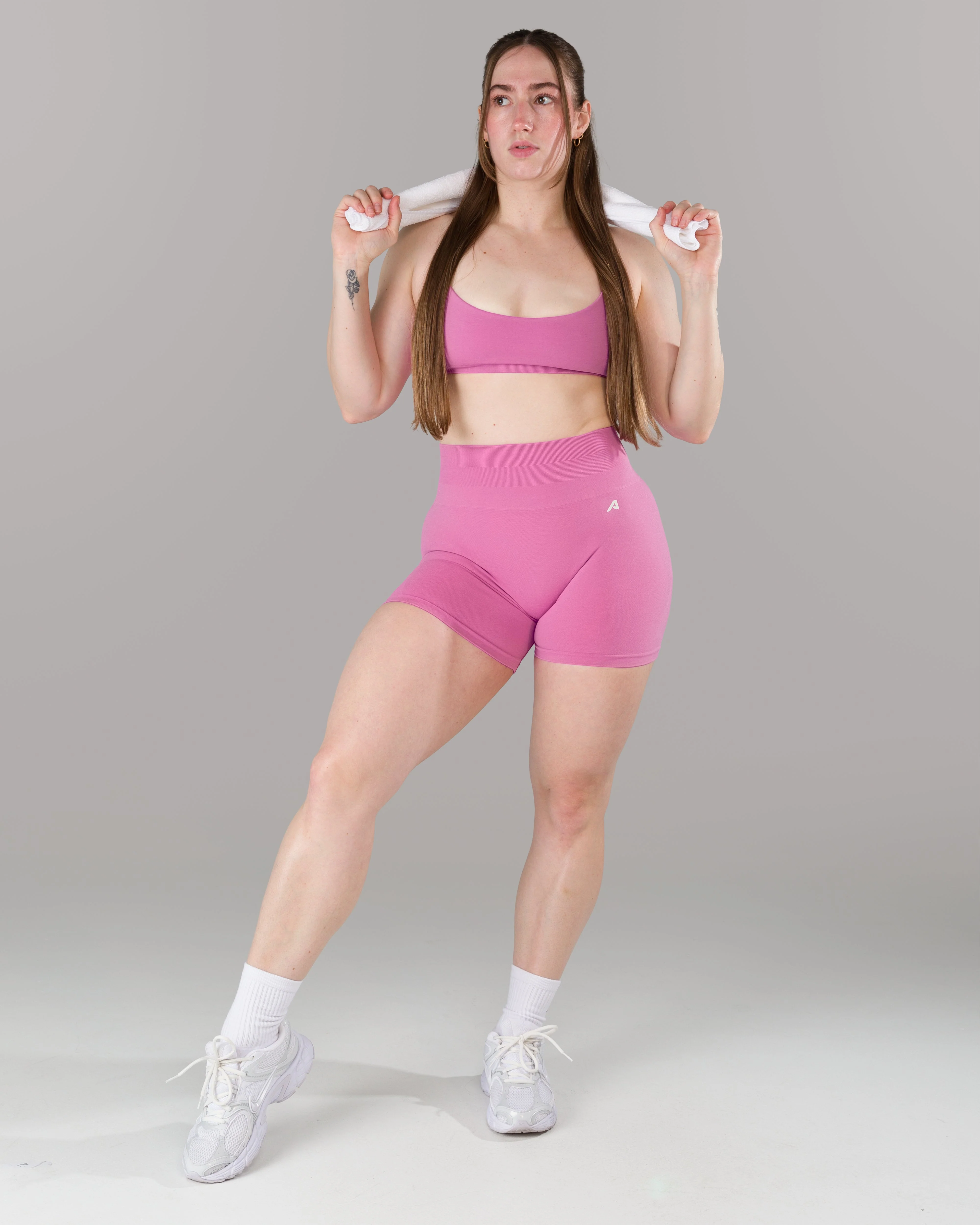 Pump Mid Rise Short - Orchid w/ Logo - Image 9