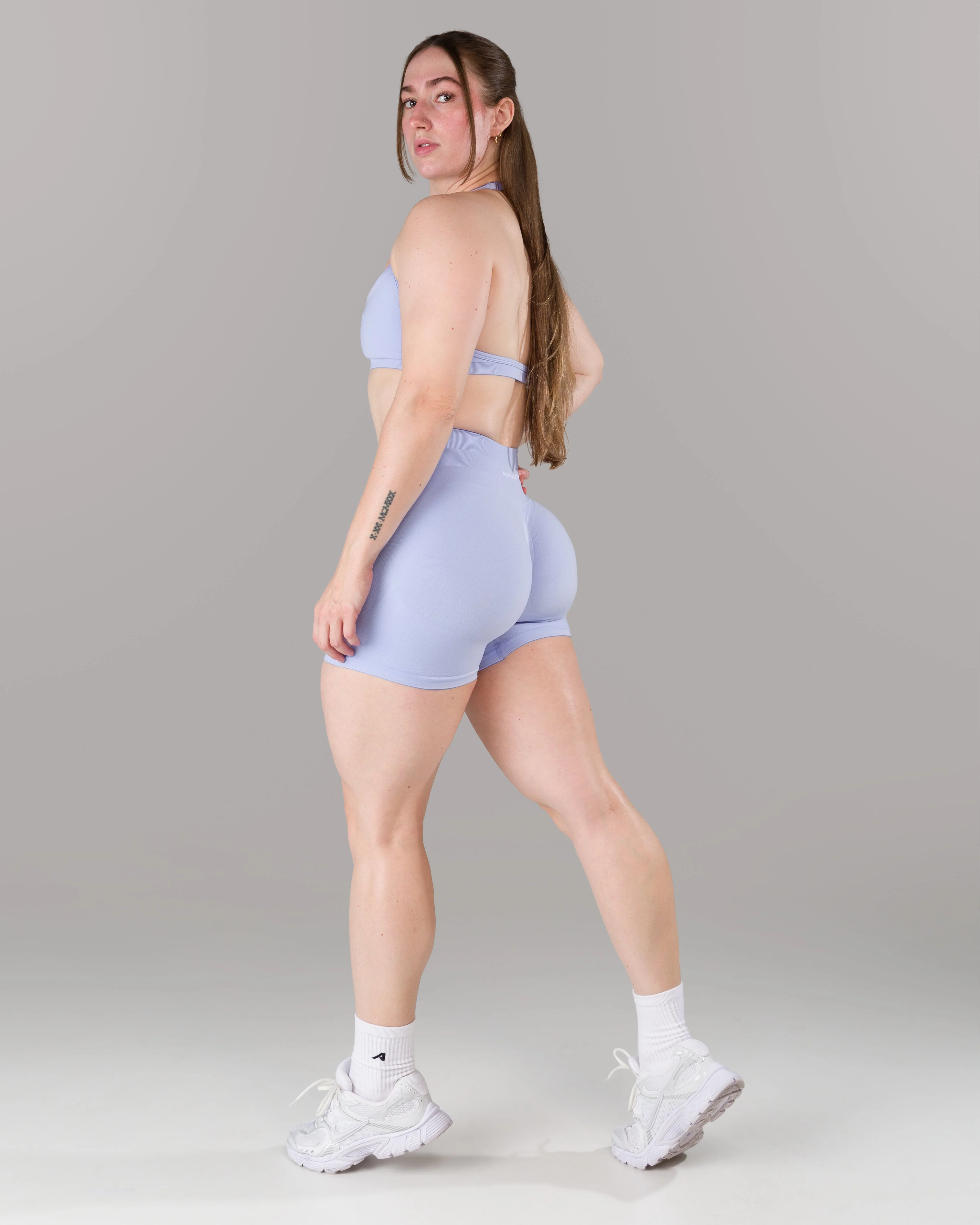 Pump Mid Rise Short - Skyline w/ Logo - Image 9