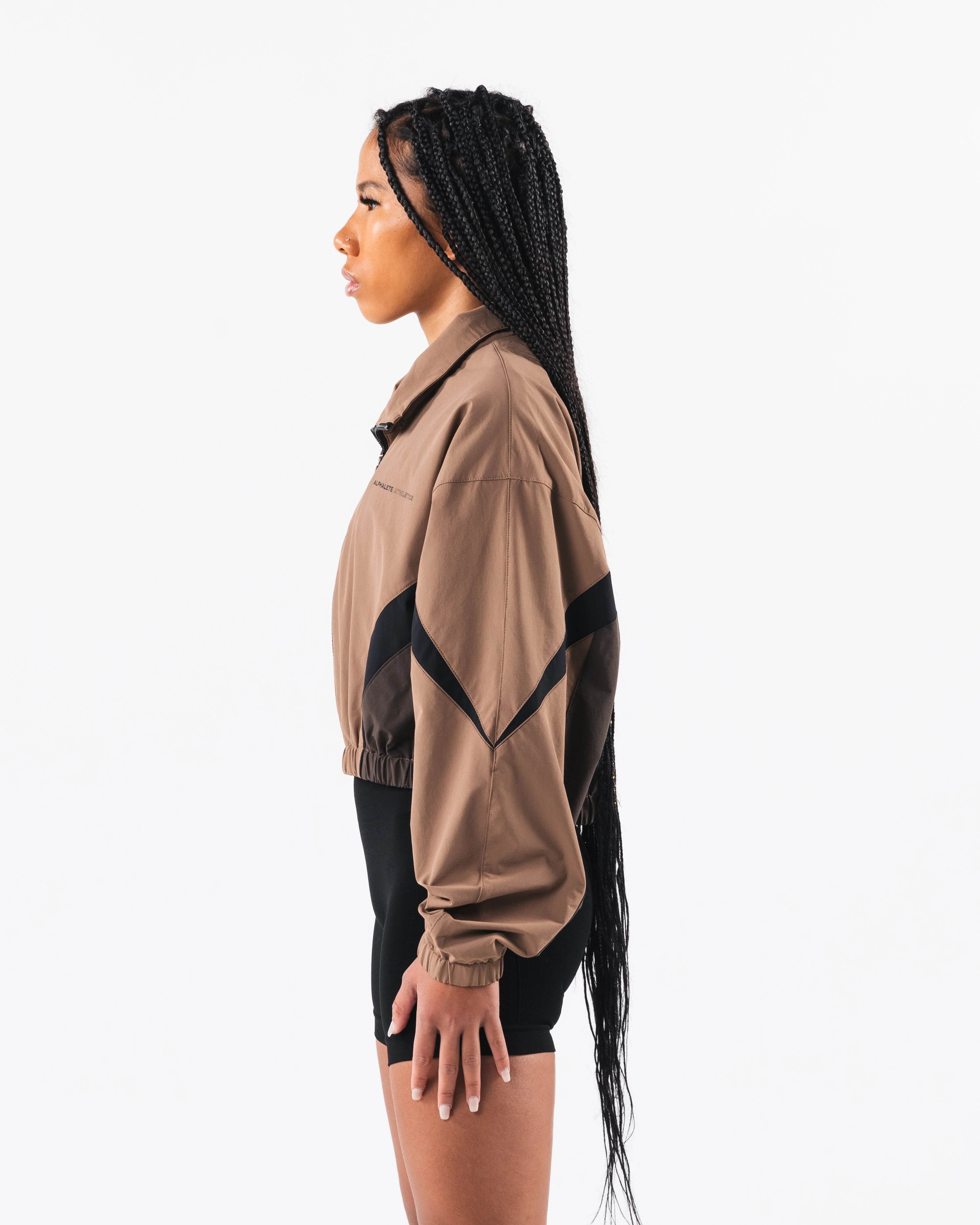 Retro Crop Jacket - Oak / Cashmere - Image 3