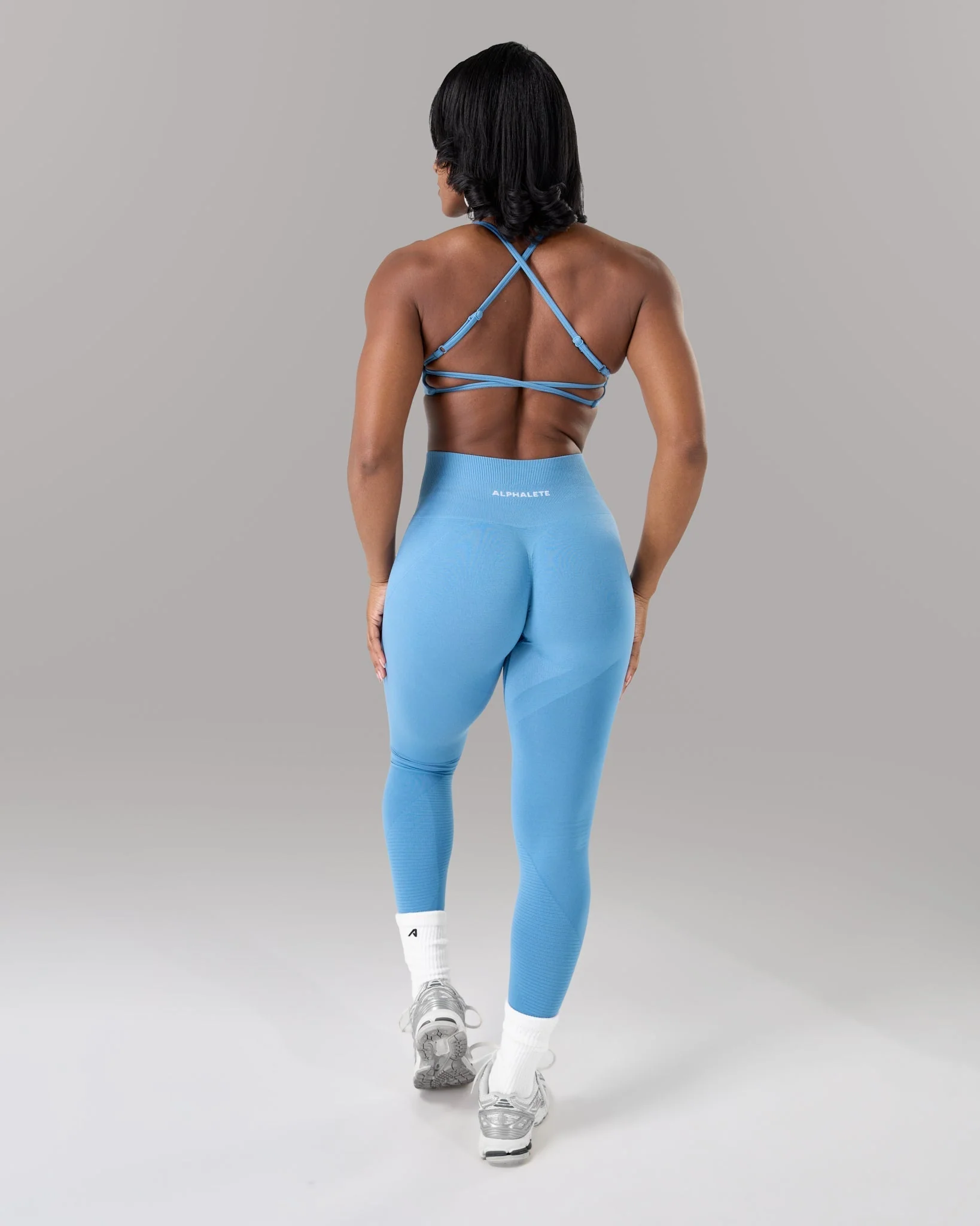 Revive High Rise Legging - Coastal Blue - Image 4