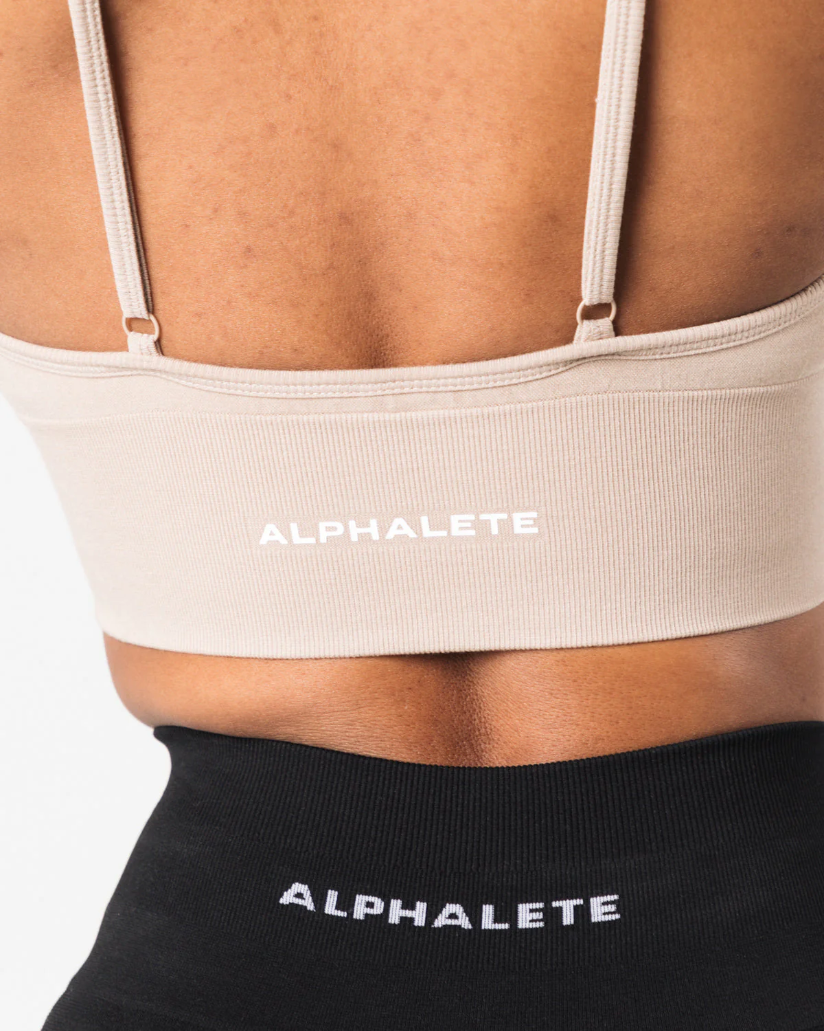 Seamless Ribbed Bra - Linen - Image 5