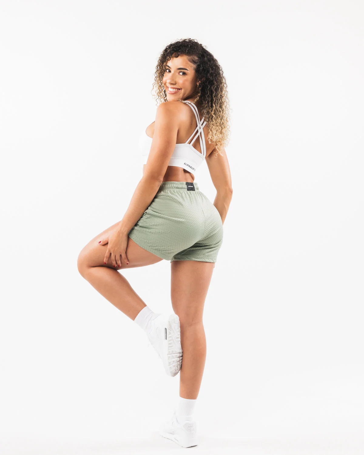 Signature Mesh Short 4" - Sage - Image 2